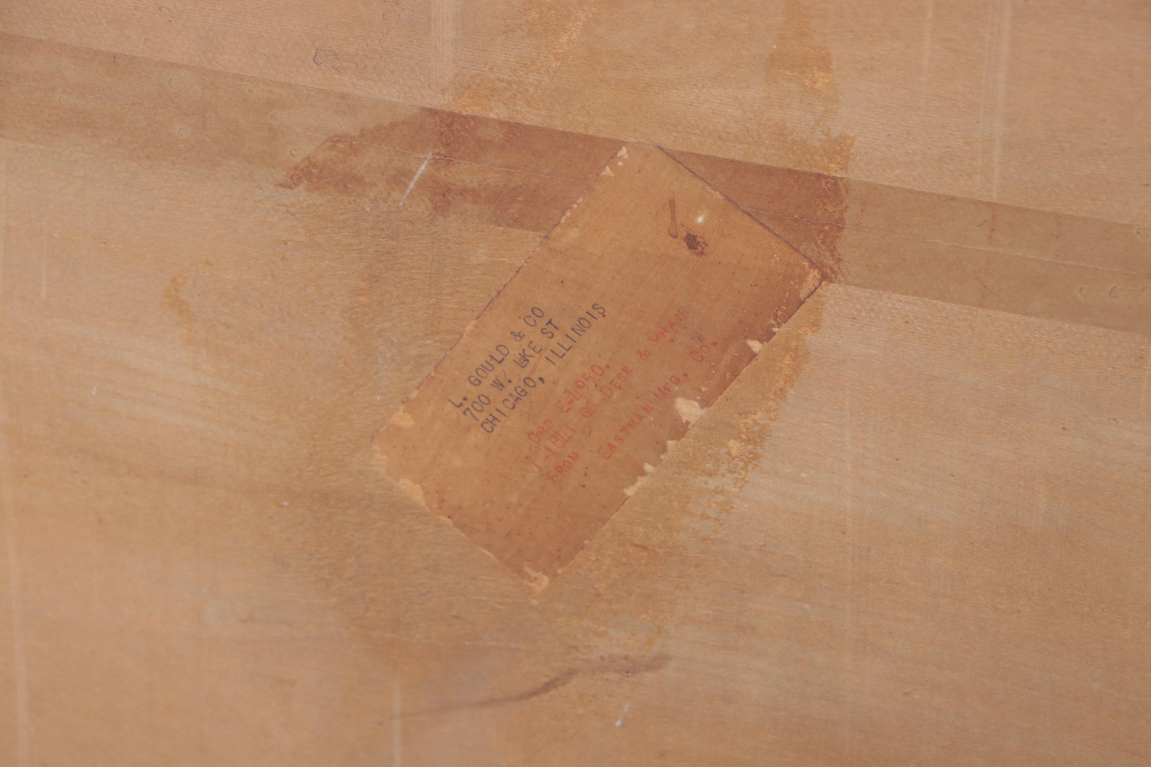 Eastman Mfg. Co. Oak Child's Roll-Top Desk, Early to Mid 20th Century