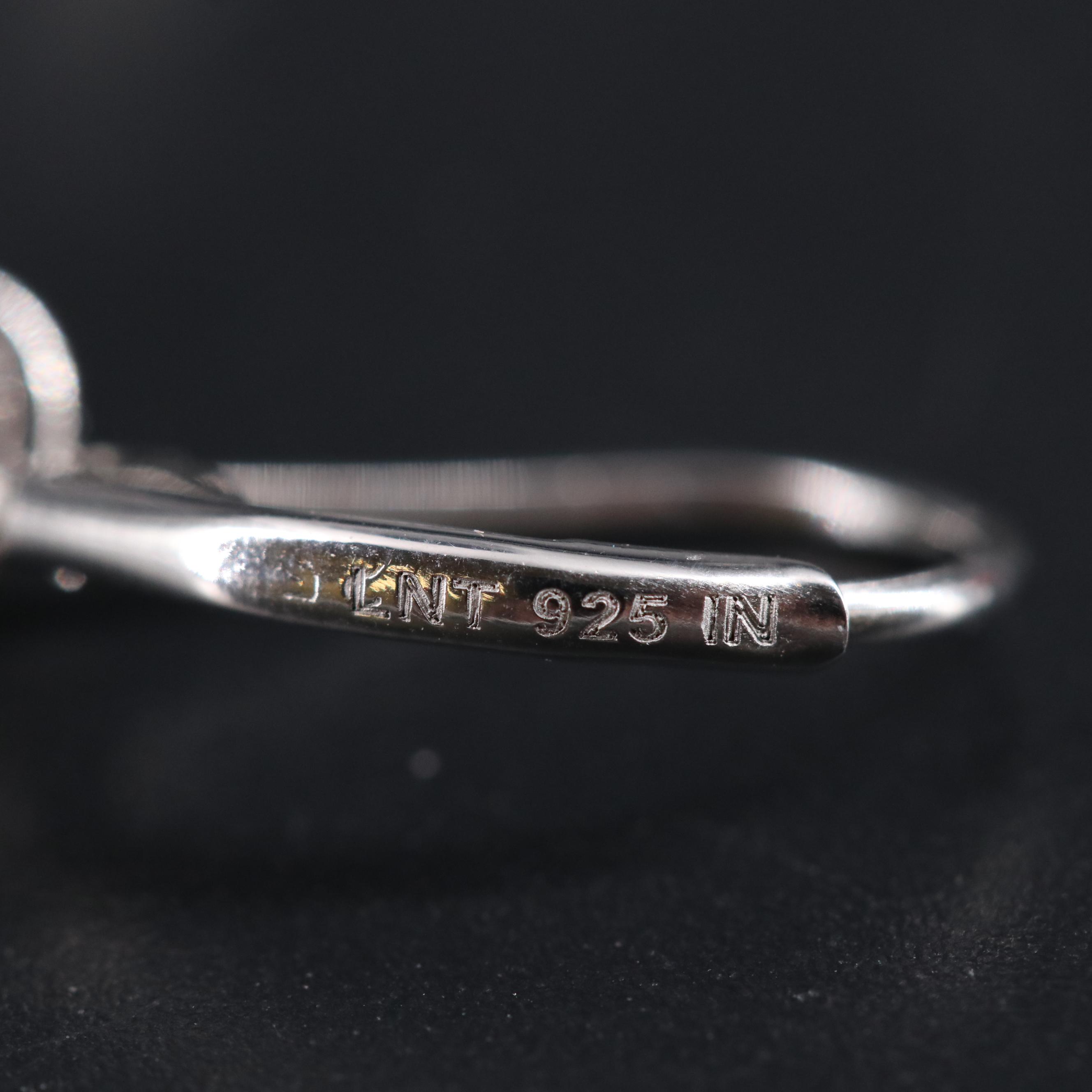 Sterling Silver Peridot and Cubic Zirconia Earrings