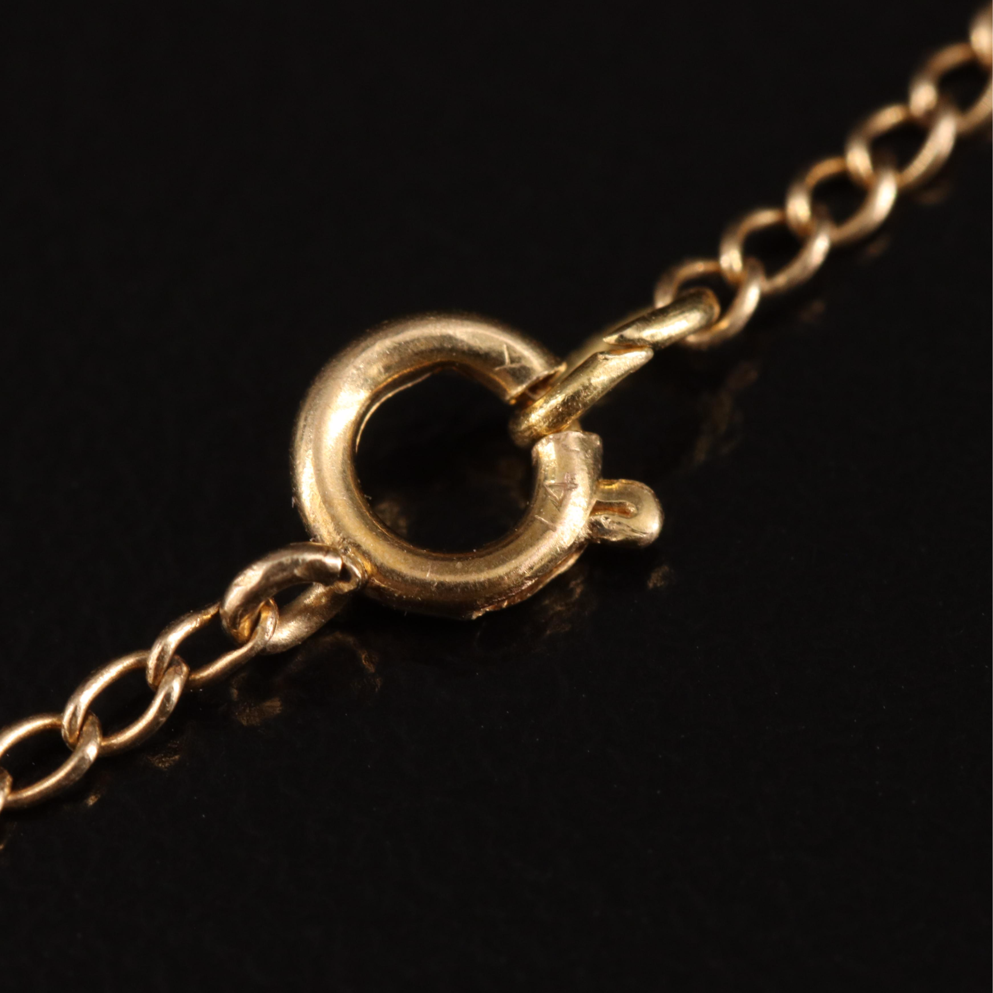 14K 0.49 CT Diamond Buttercup Pendant on Chain Necklace