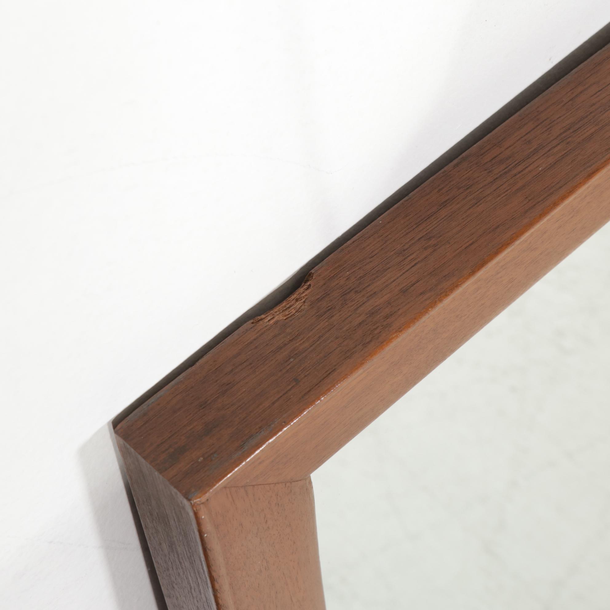 Mid Century Modern Mount Airy Janus Collection Walnut Dresser and Mirror