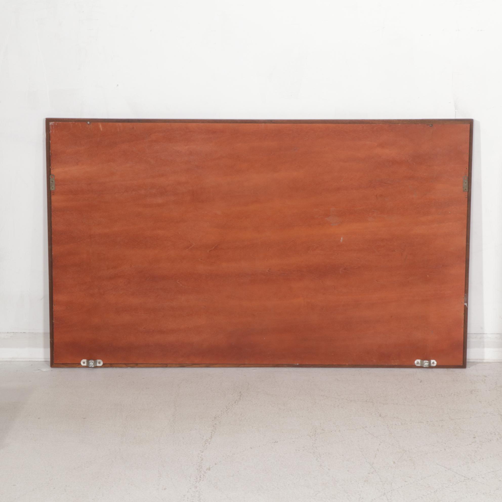 Mid Century Modern Mount Airy Janus Collection Walnut Dresser and Mirror
