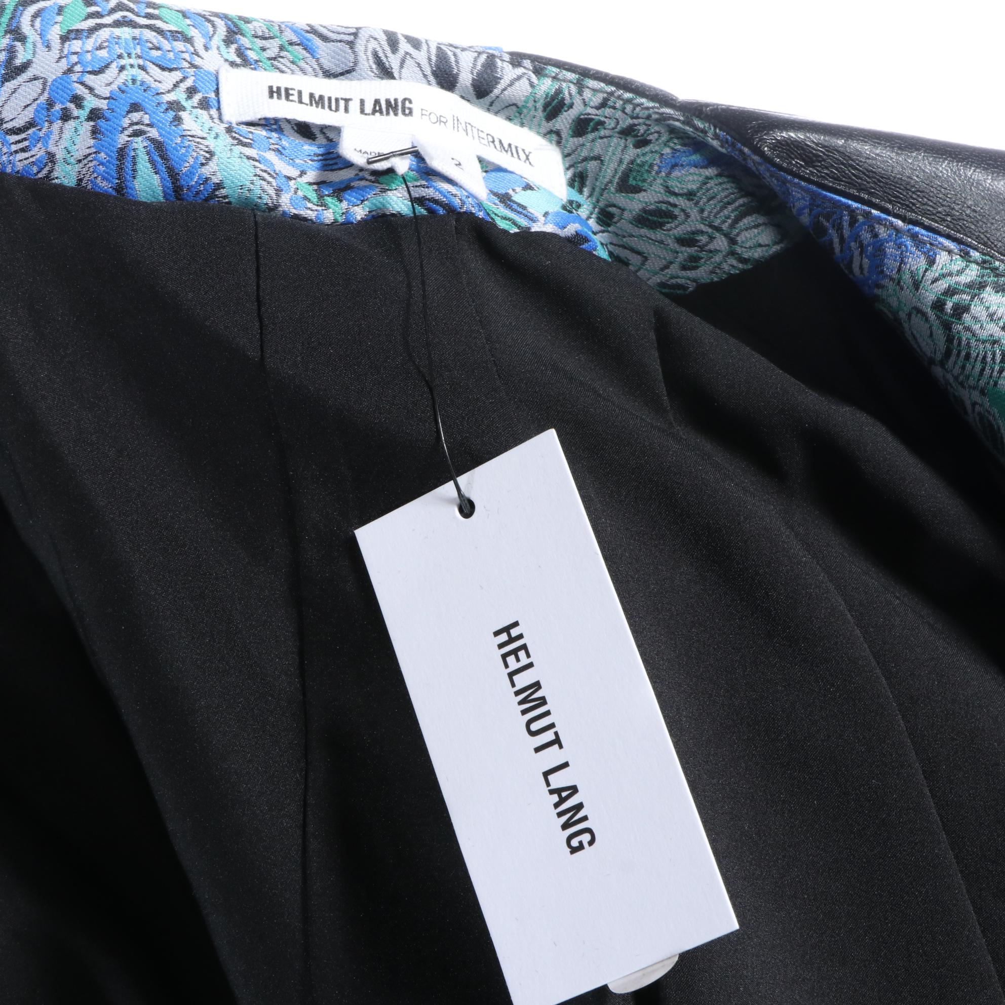 Helmut Lang for Intermix Jacket and Skirt in Lambskin Leather, New with Tags