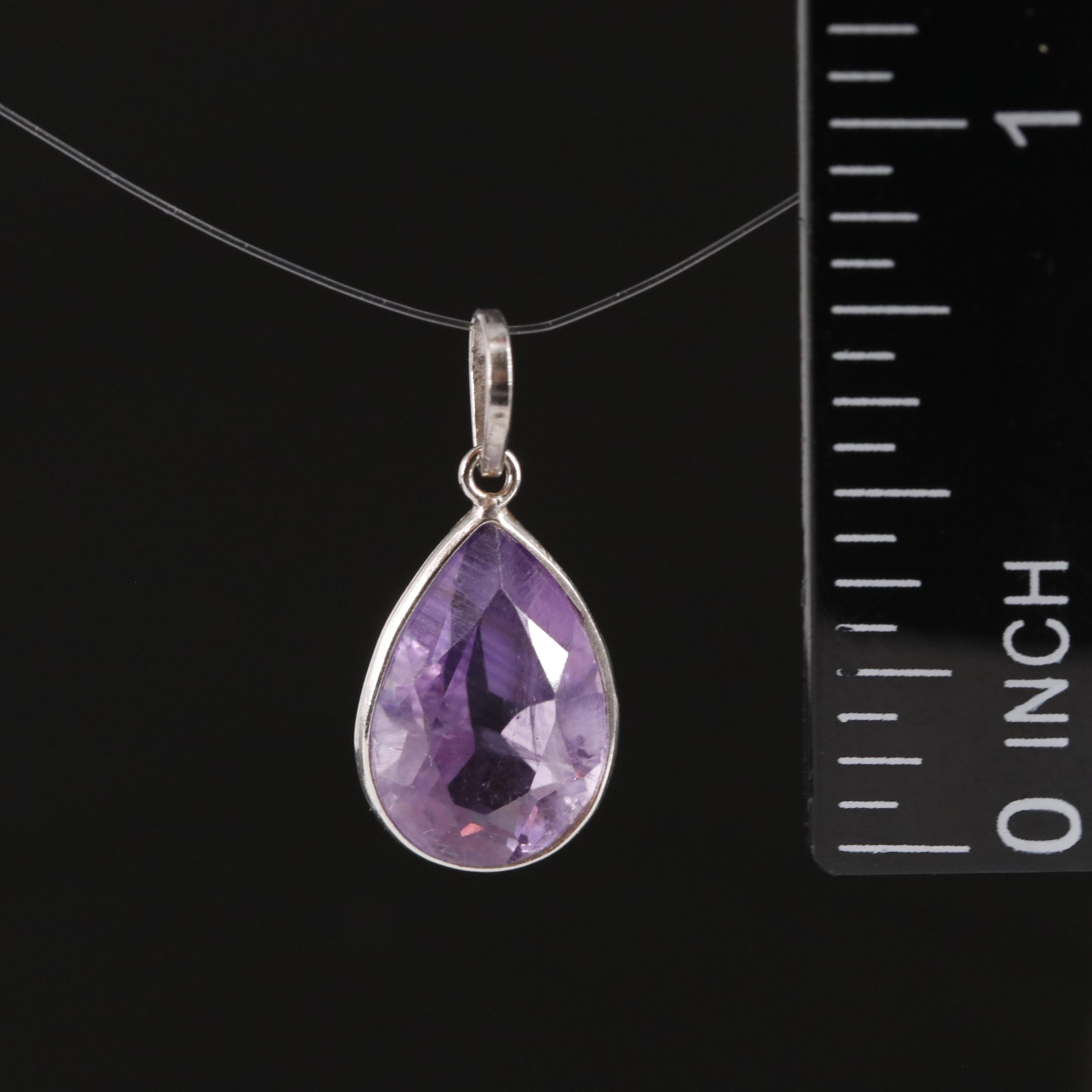 14K Amethyst Pendant