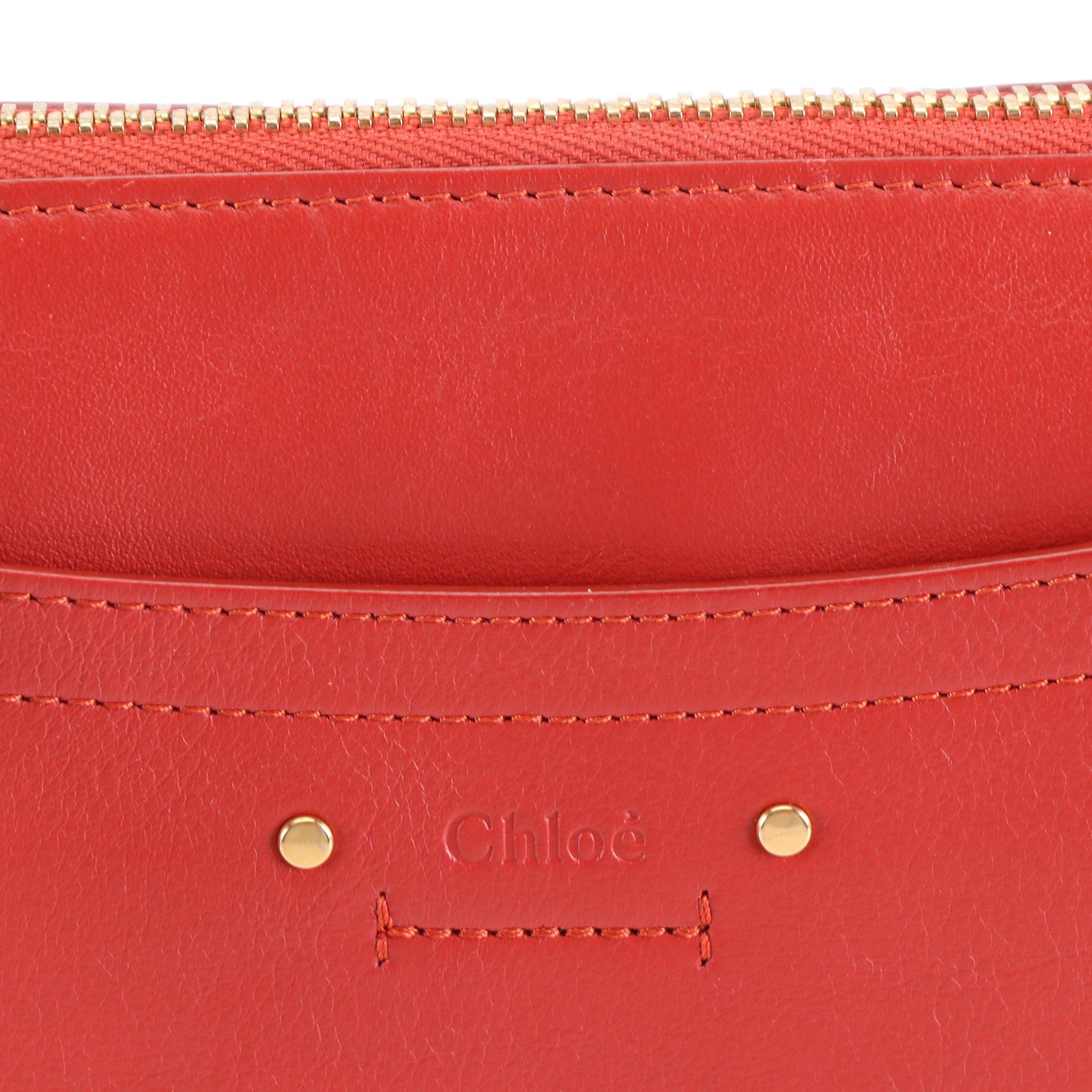 Chloe Roy Leather and Suede Shoulder Bag