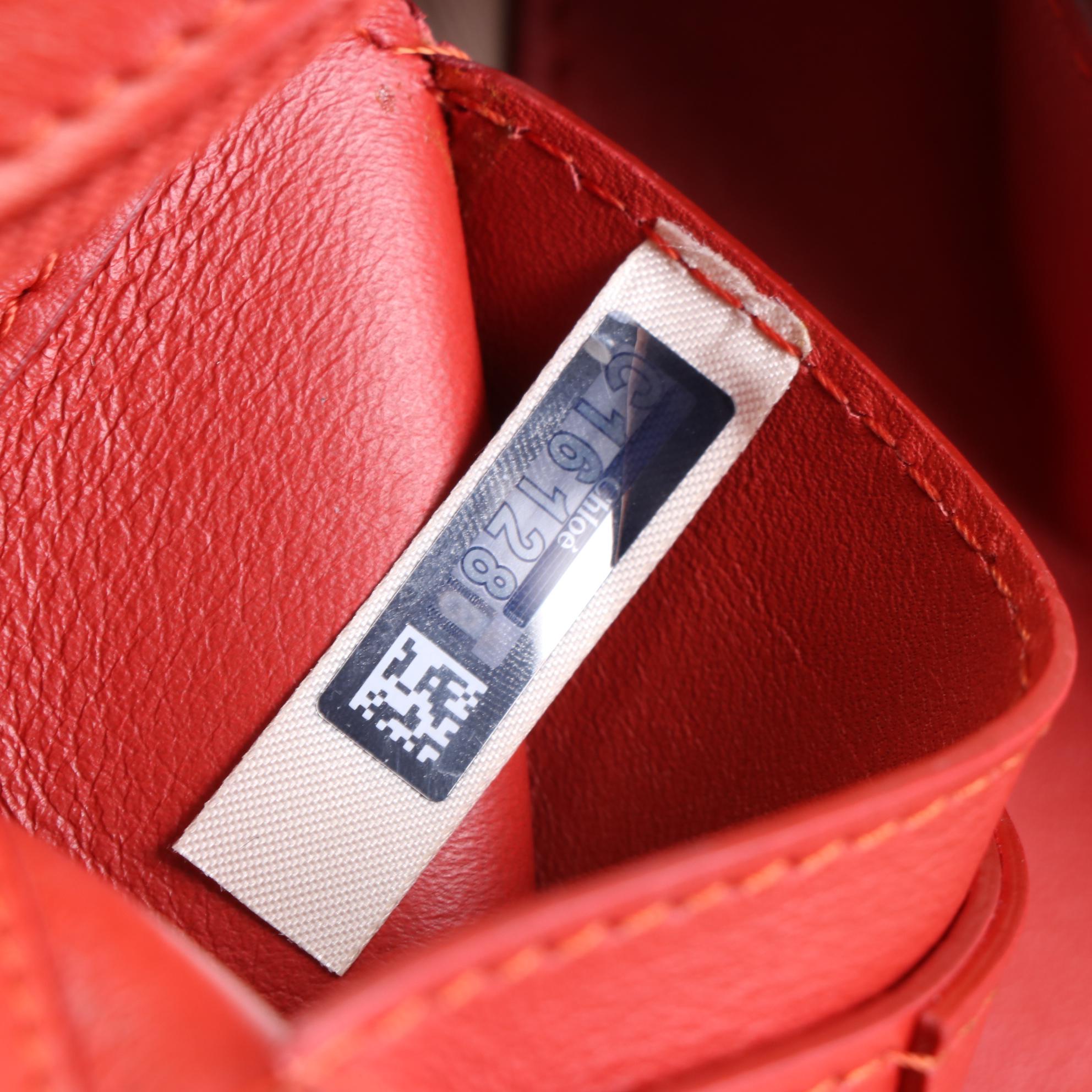 Chloe Roy Leather and Suede Shoulder Bag