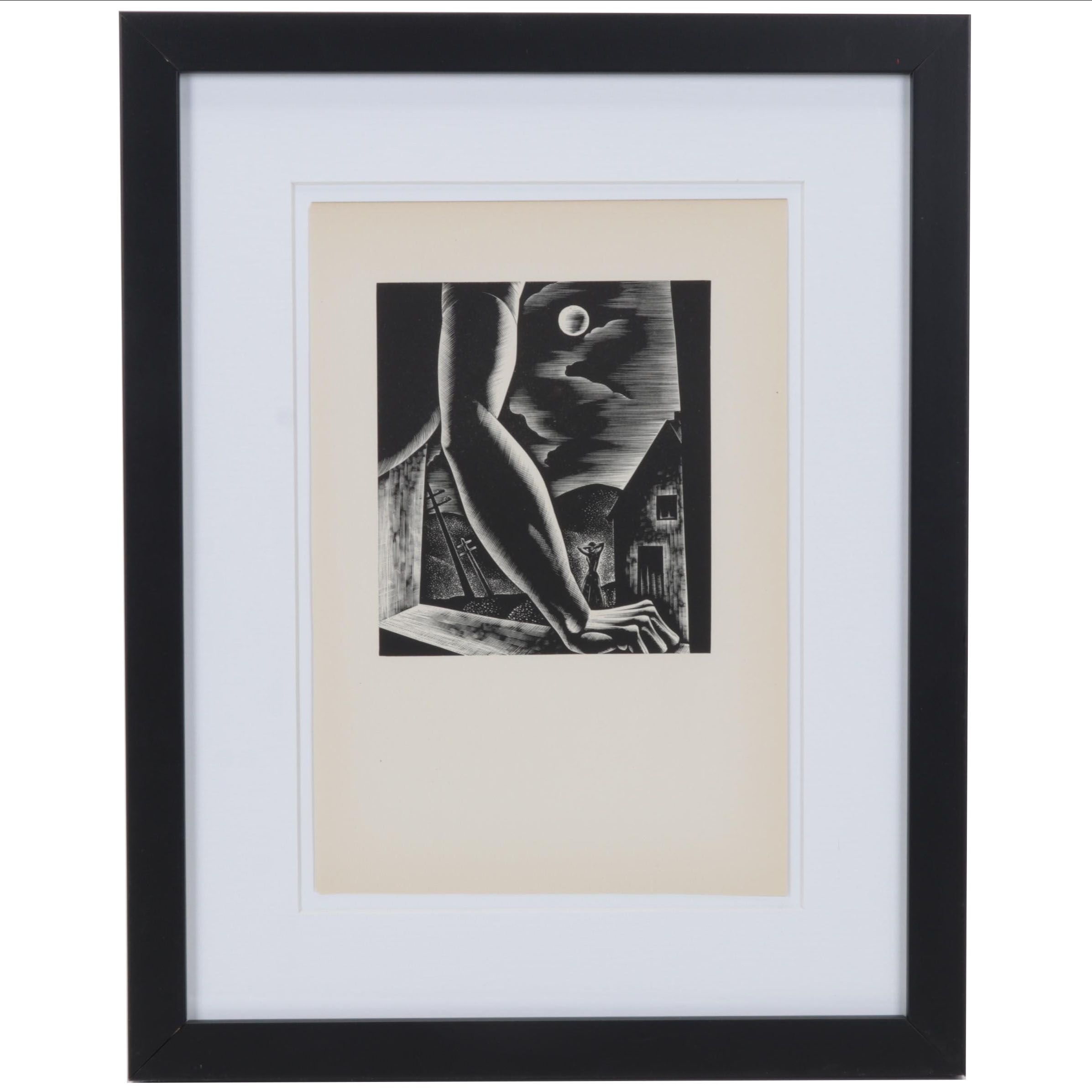 Lynd Ward Art Deco Woodcut From "Wild Pilgrimage," 1932