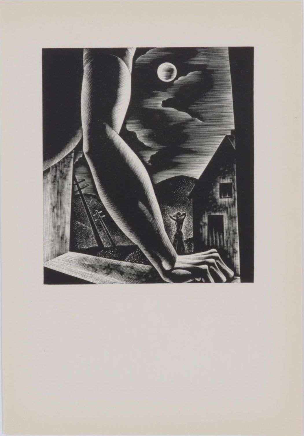 Lynd Ward Art Deco Woodcut From "Wild Pilgrimage," 1932