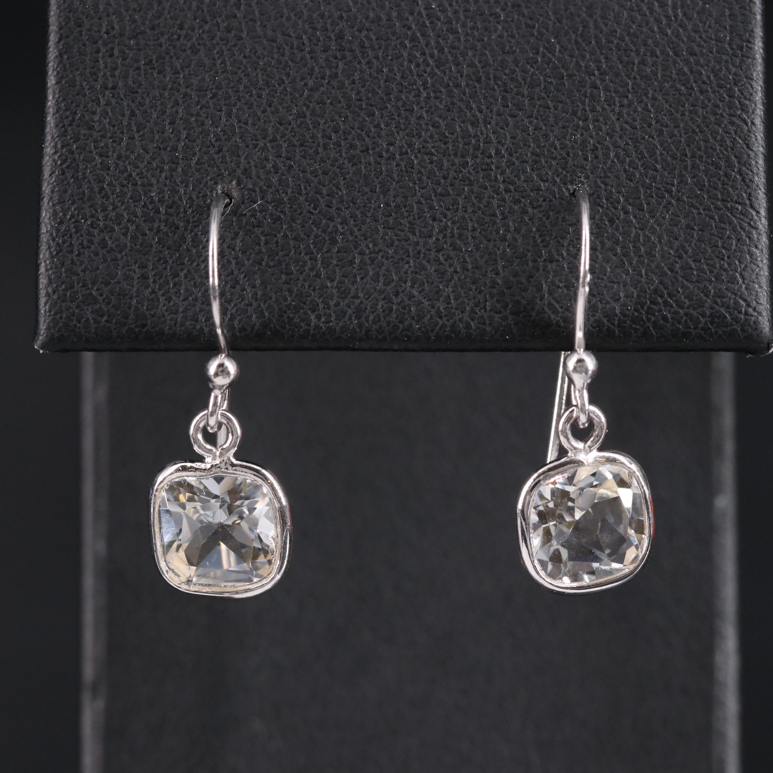 Gemstone Drop Earrings