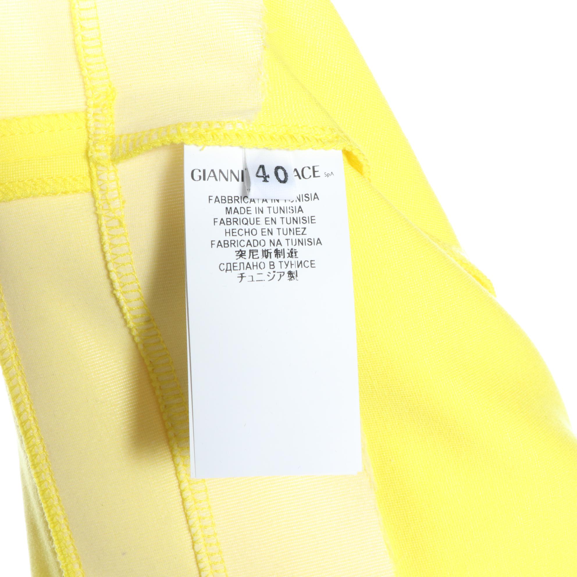 Versace Collection Sleeveless Dress in Lemon
