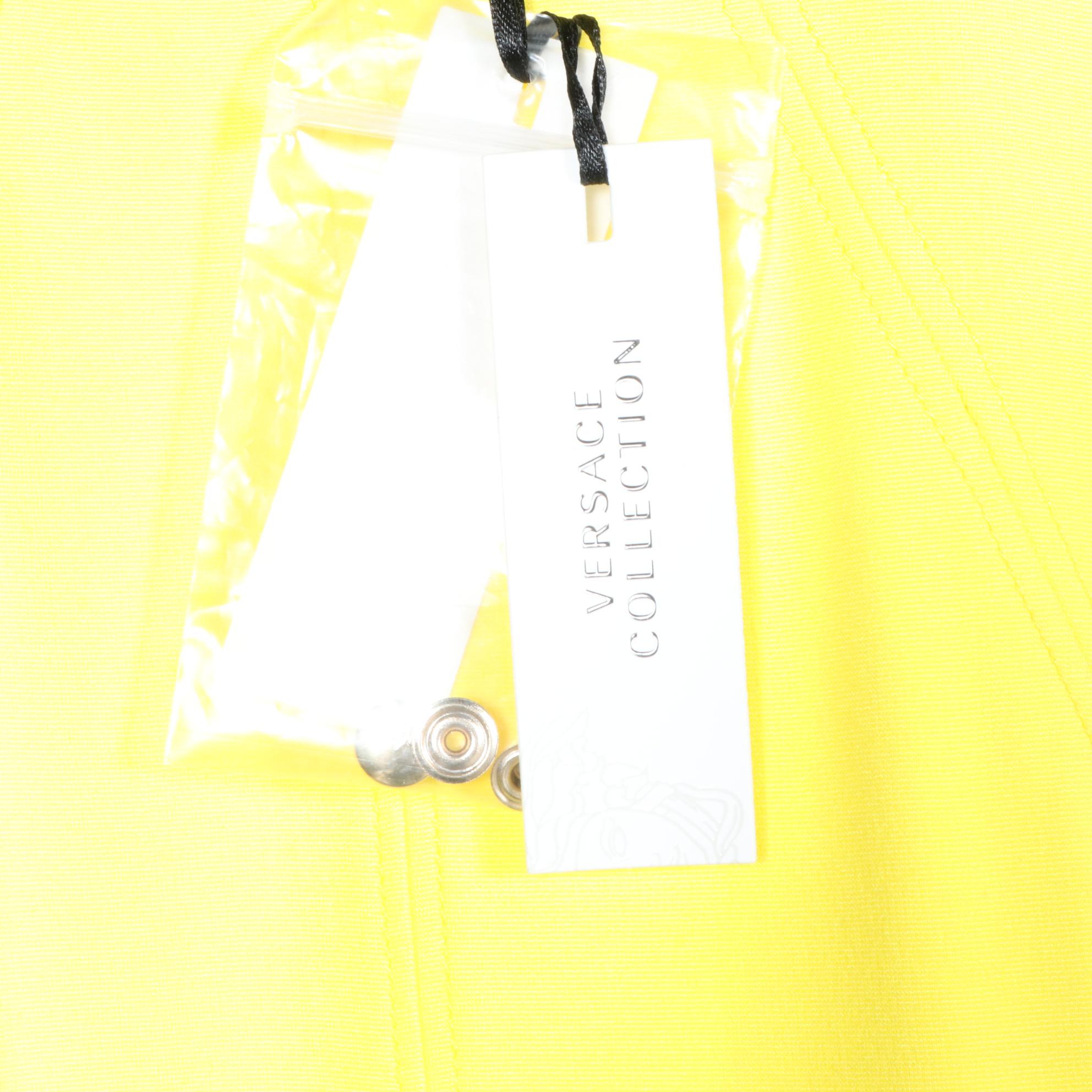 Versace Collection Sleeveless Dress in Lemon
