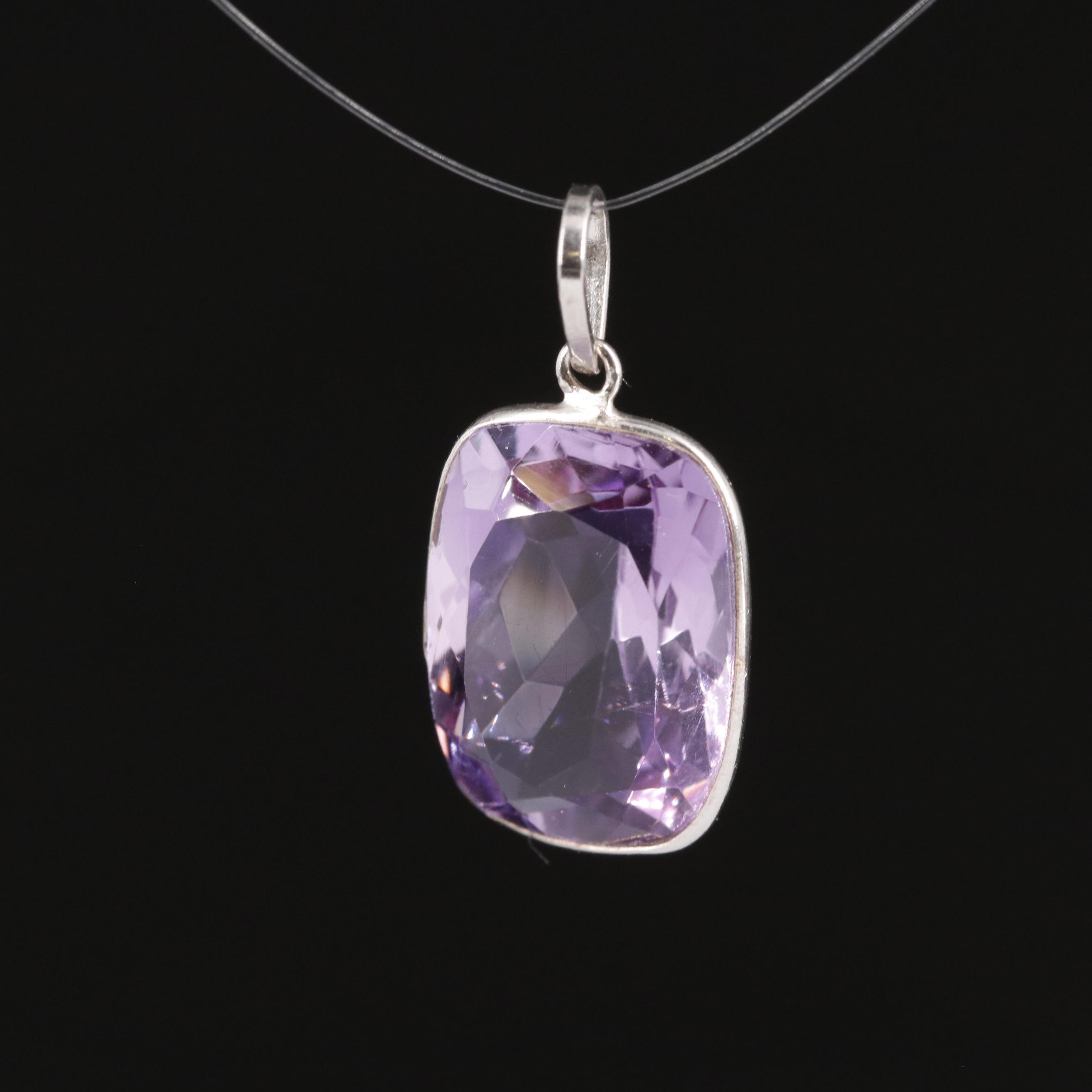 14K Amethyst Pendant