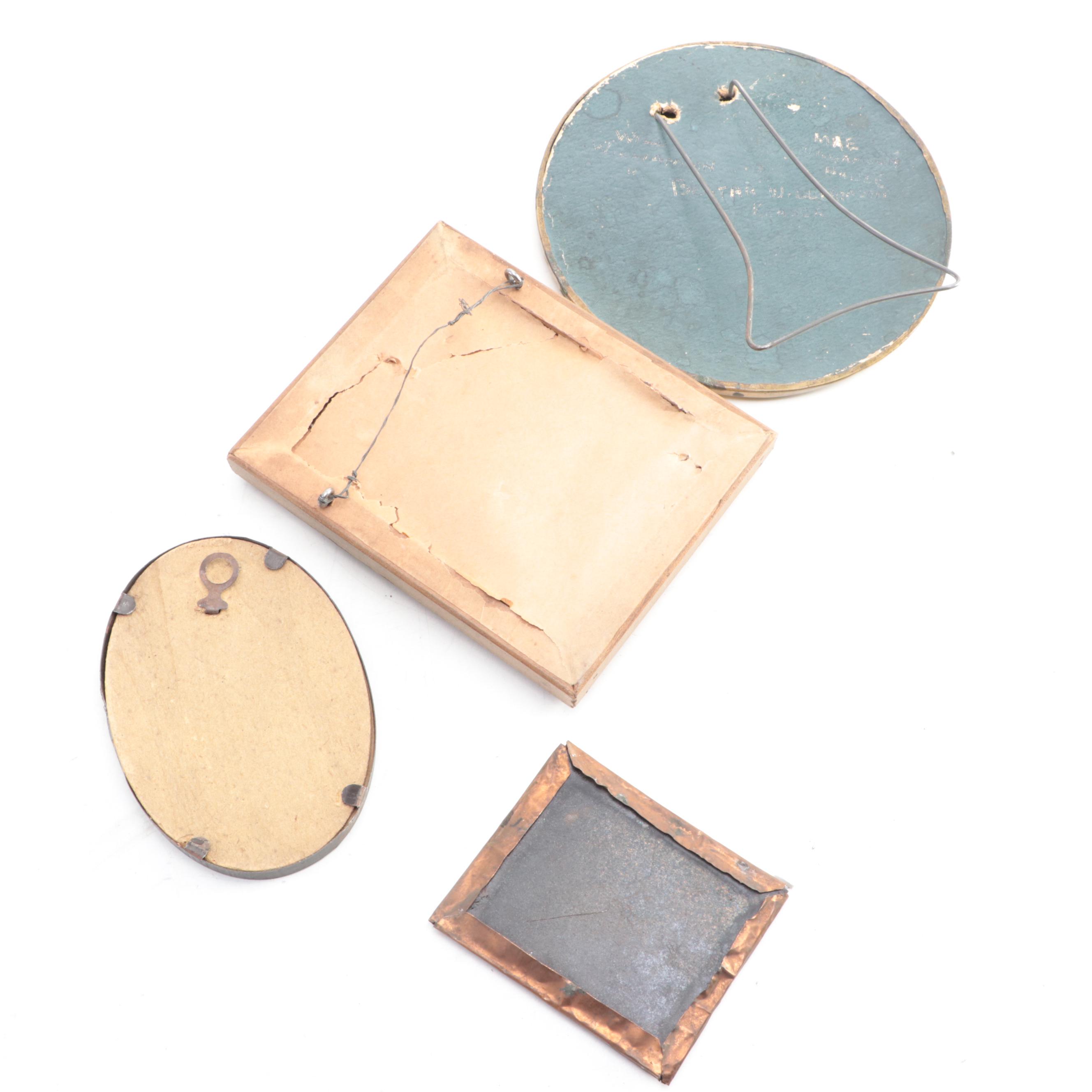 Tintypes, Silver Gelatin and Other Framed Photographs of Women, Men and Children