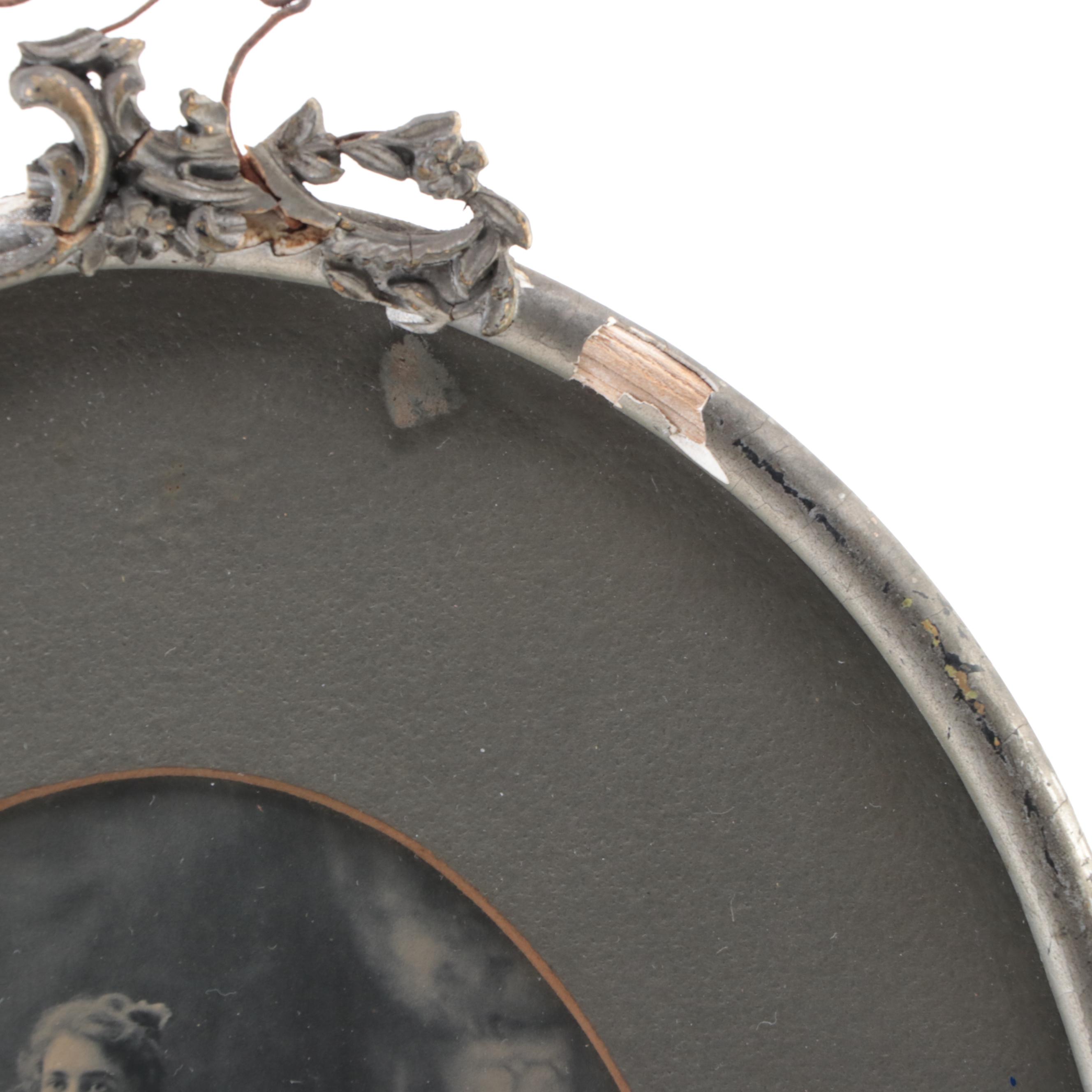 Tintypes, Silver Gelatin and Other Framed Photographs of Women, Men and Children