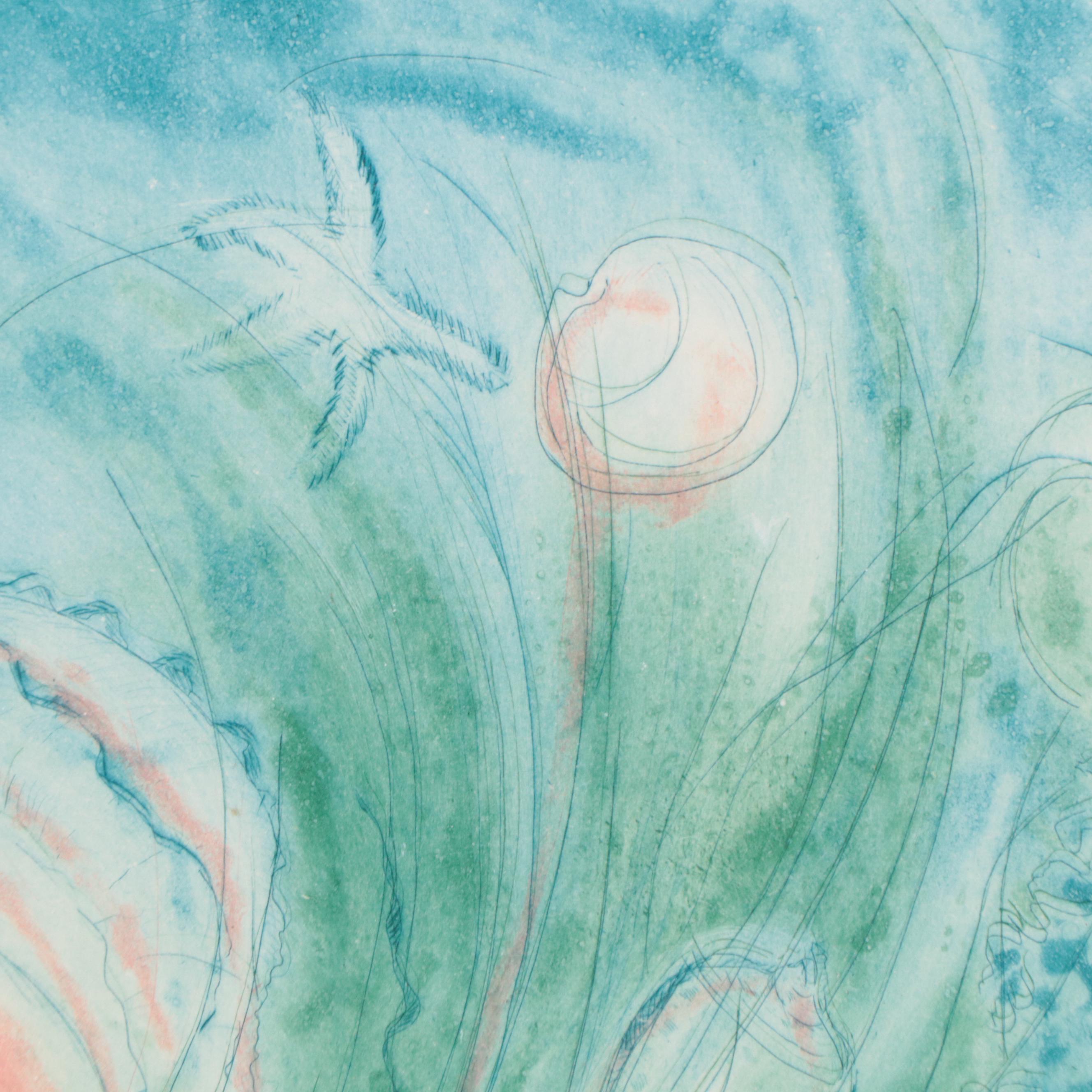 Etching With Aquatint "Gift From the Sea," Late 20th Century