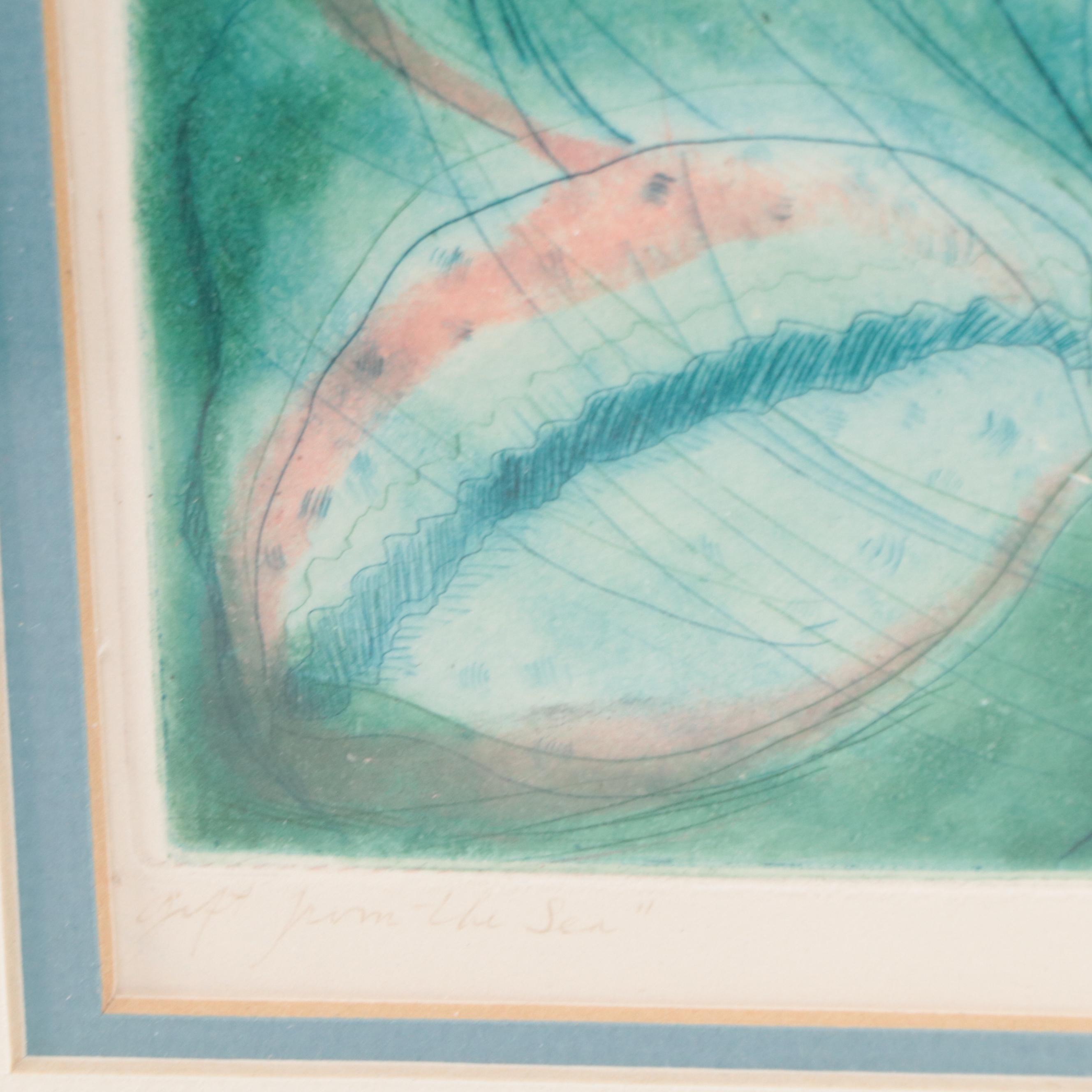 Etching With Aquatint "Gift From the Sea," Late 20th Century