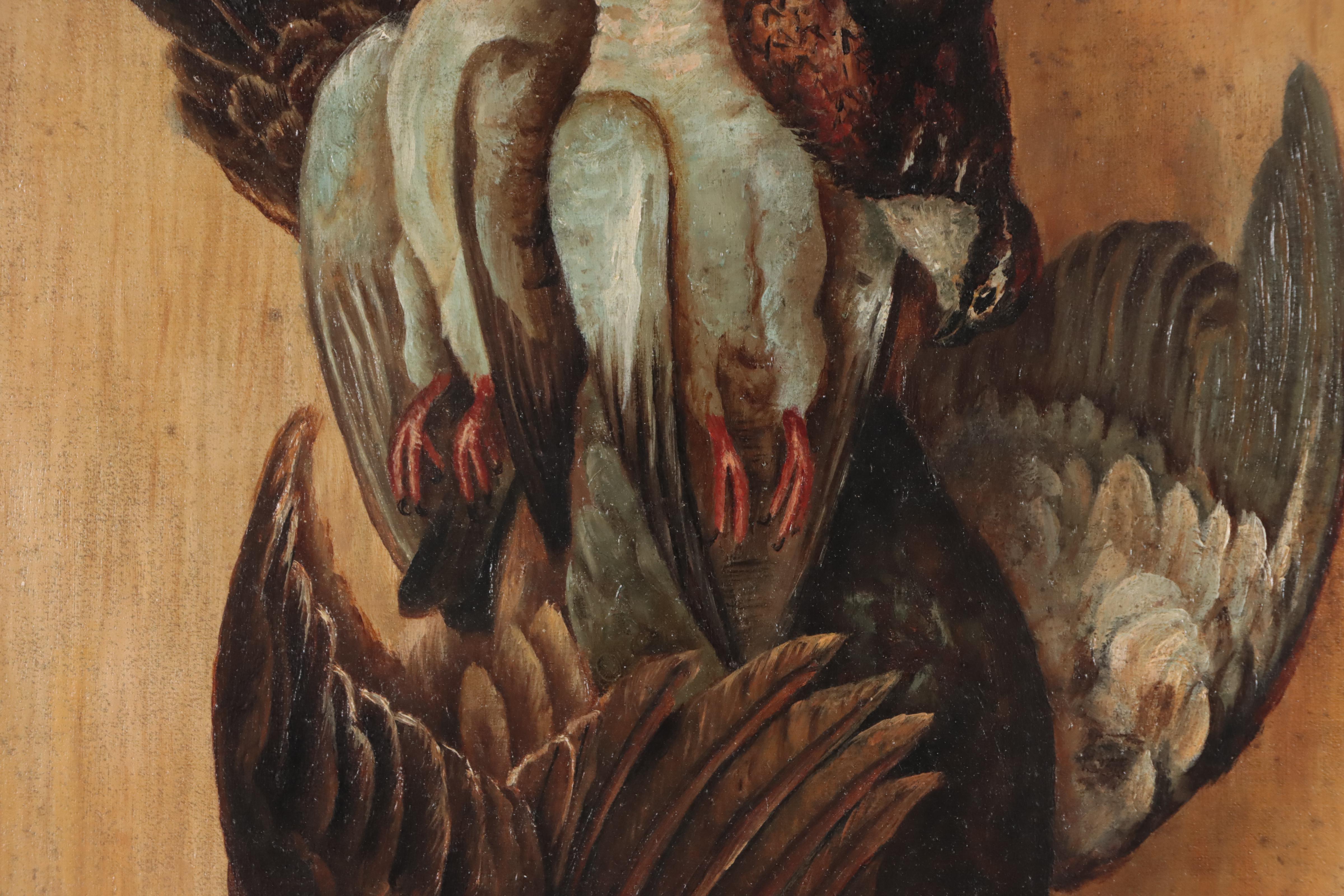 Wild Game Still Life Oil Painting