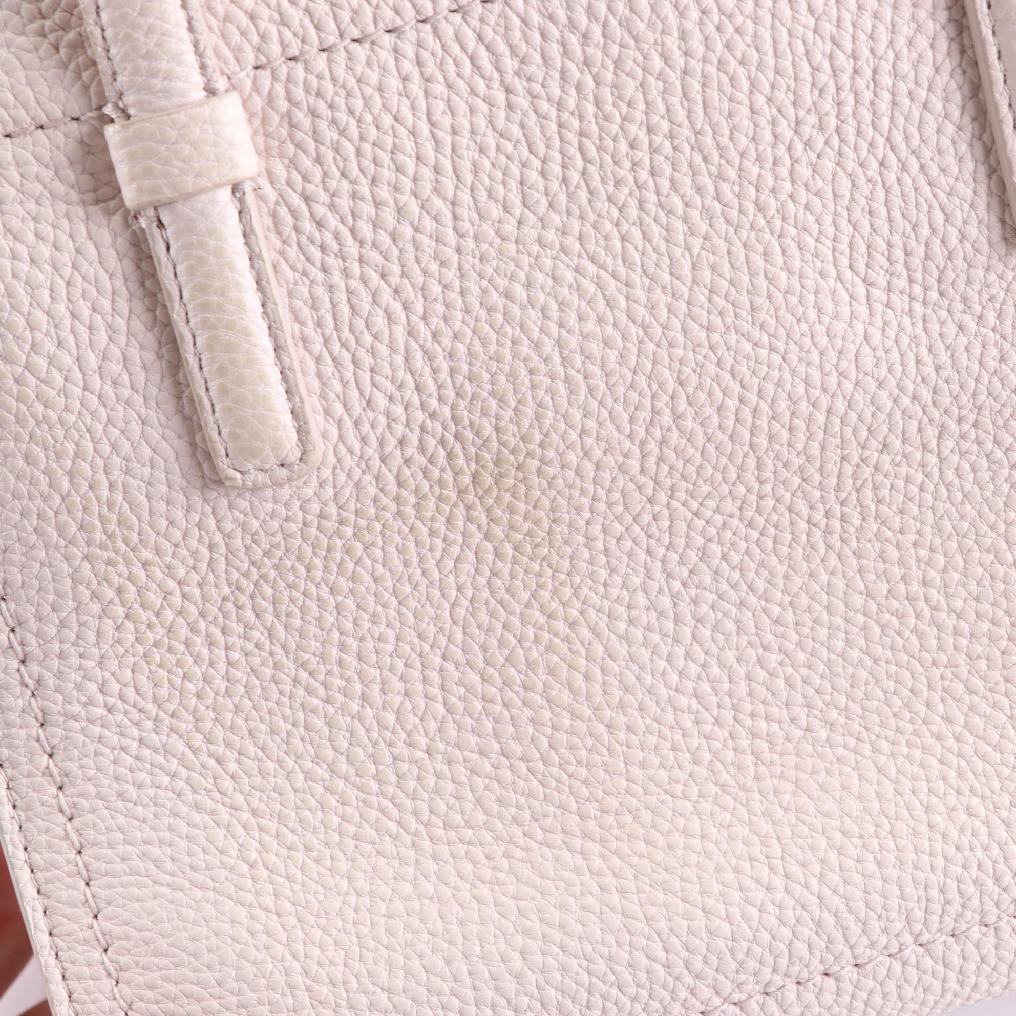 Salvatore Ferragamo Small Amy Two-Way Tote in Bicolor Pebble Grain Leather