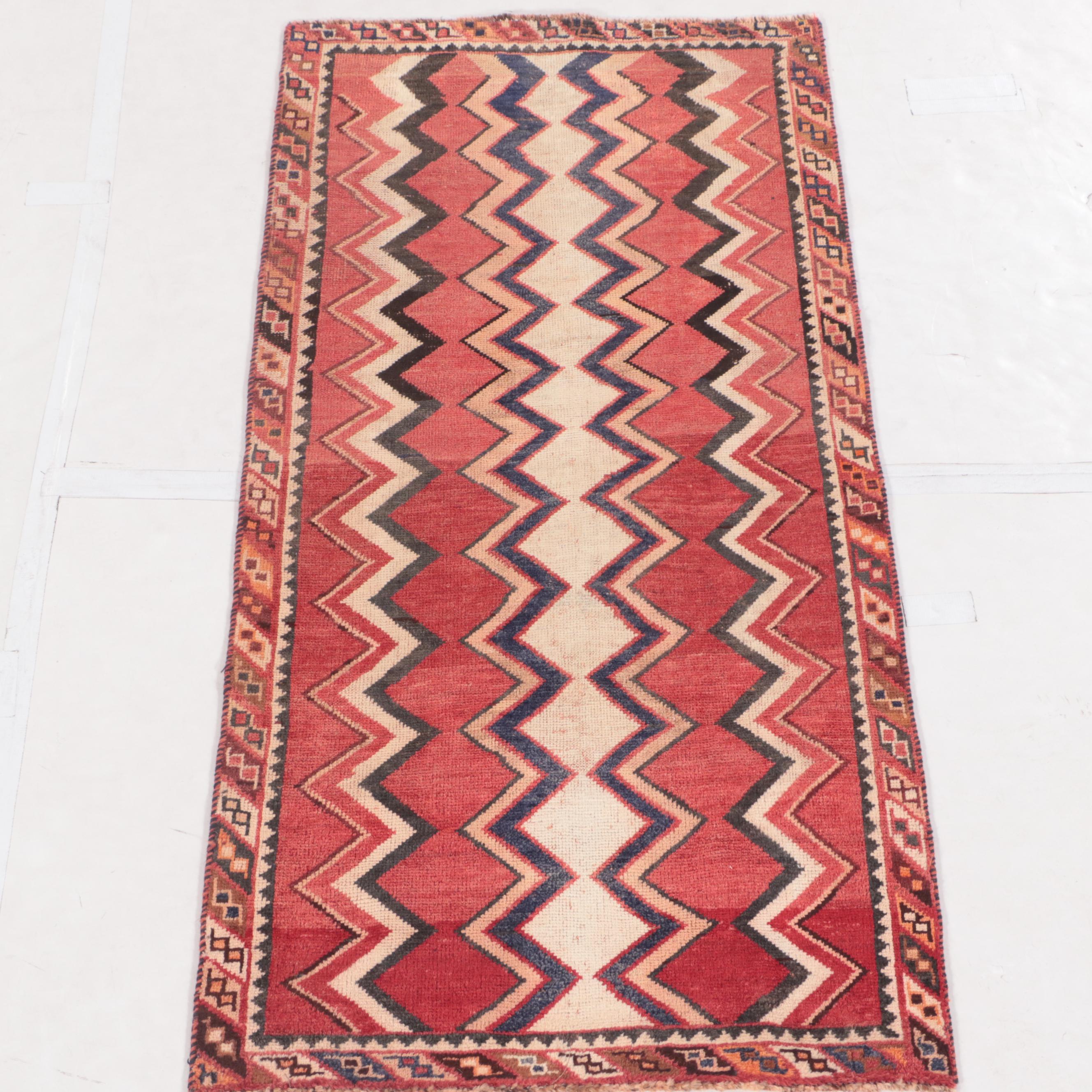 3'1 x 5'10 Hand-Knotted Persian Kurdish Area Rug