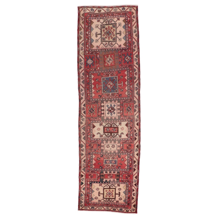 2'10 x 9'9 Hand-Knotted Persian Qashqai Carpet Runner