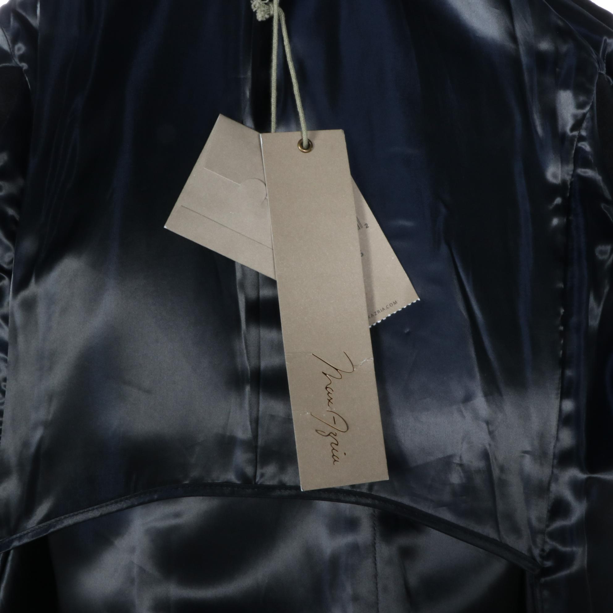 Max Azria Cape Coat in Wool and Leather, New with Tags