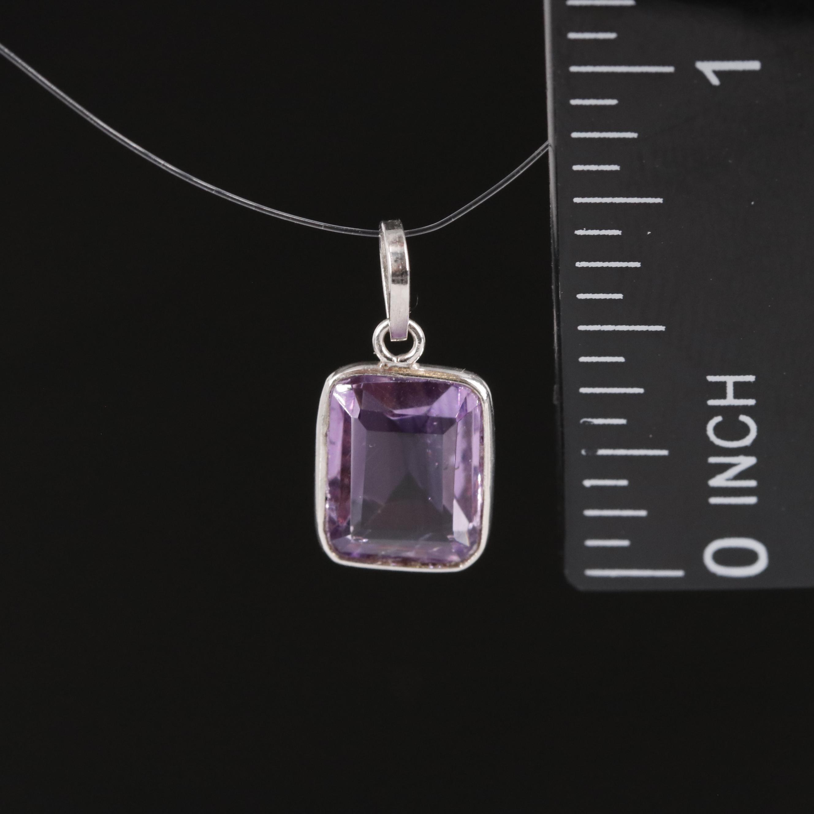 14K Amethyst Pendant