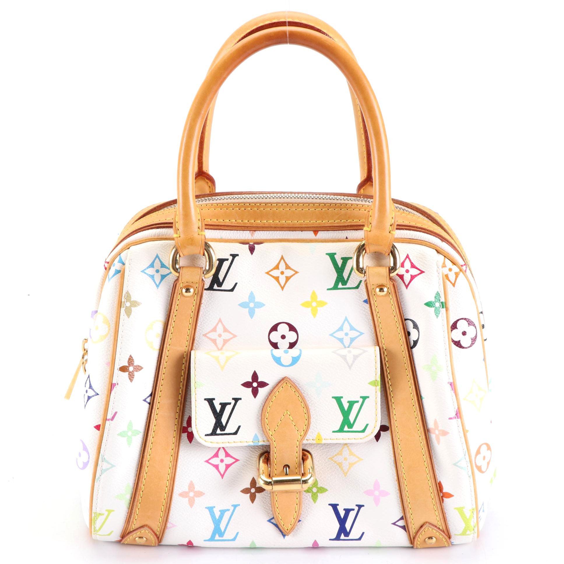 Louis Vuitton x Takashi Murakami Priscilla Bag in Multicolore Monogram Canvas