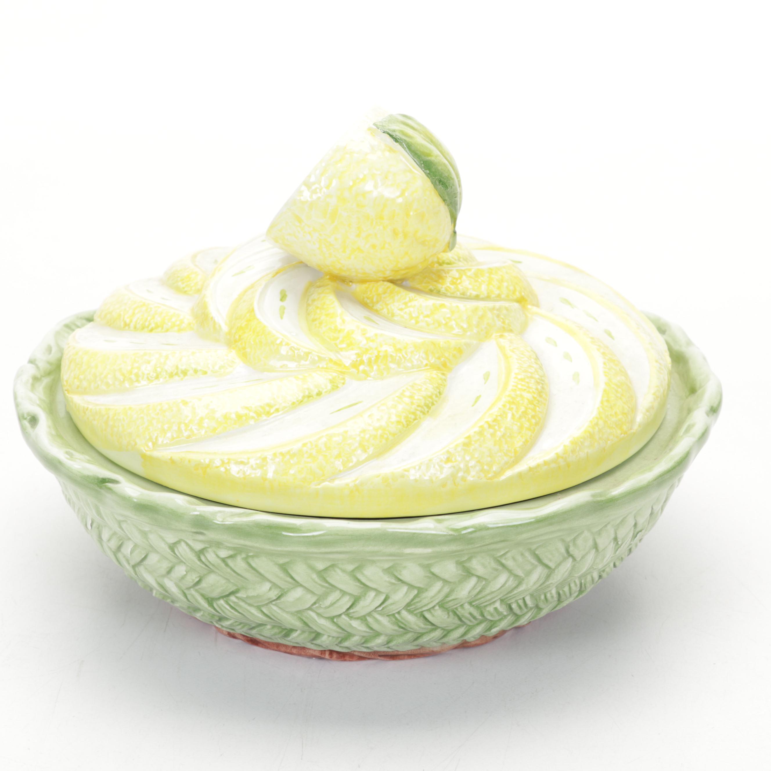 Metal & Porcelain White Rose Chandelier, Tumblers, Depression Glass Tray, & More