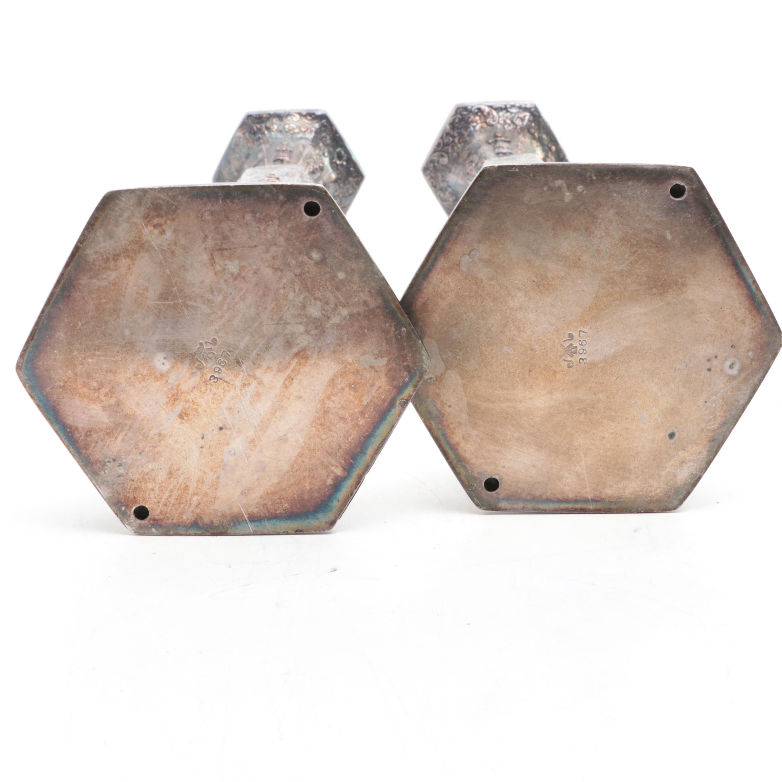 Barbour Silver Co. Dutch Baroque Style Candlesticks and Other Tableware