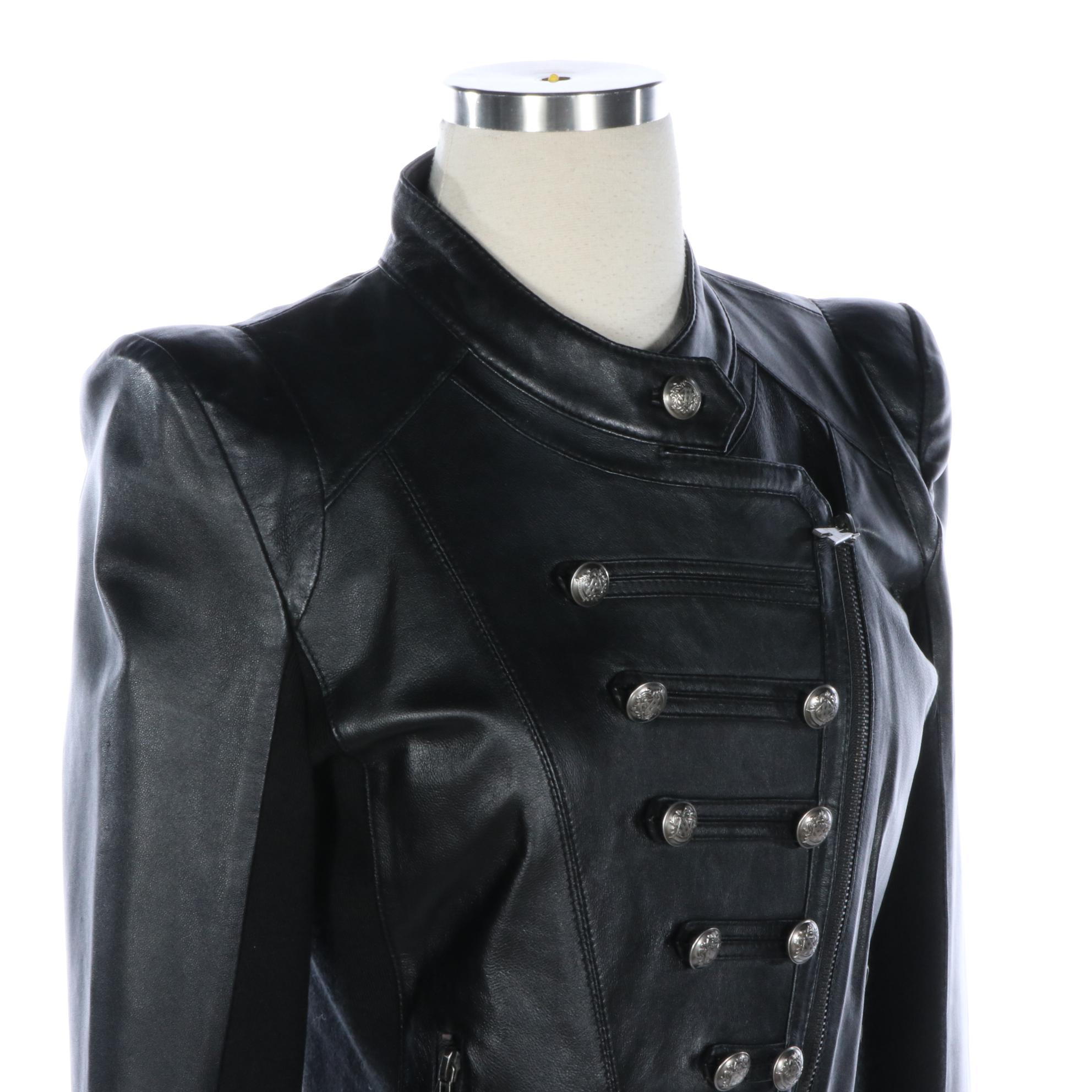 Bod & Christensen Sgt. Pepper Style Leather Military Jacket