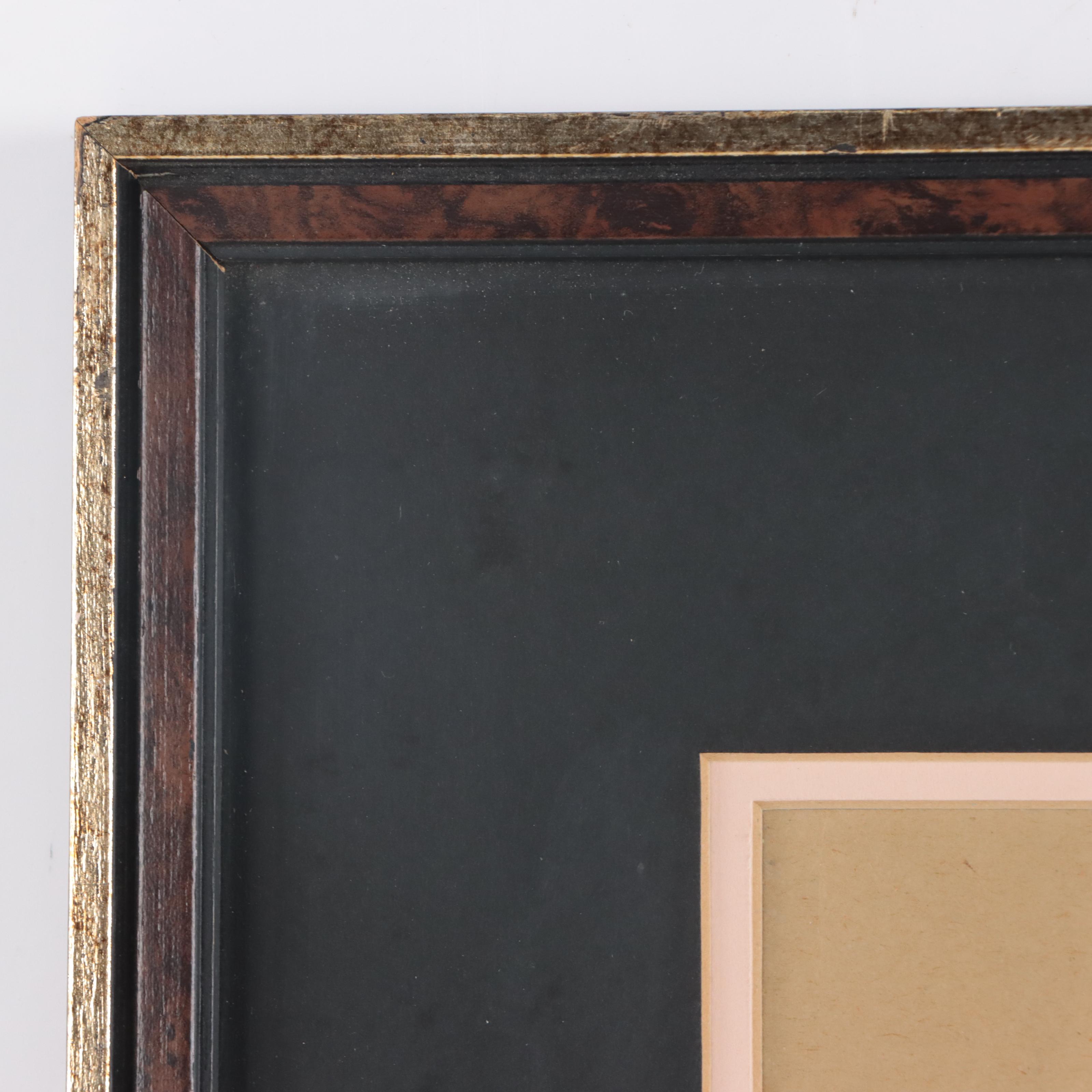 Pastel Figure Drawing of Standing Nude