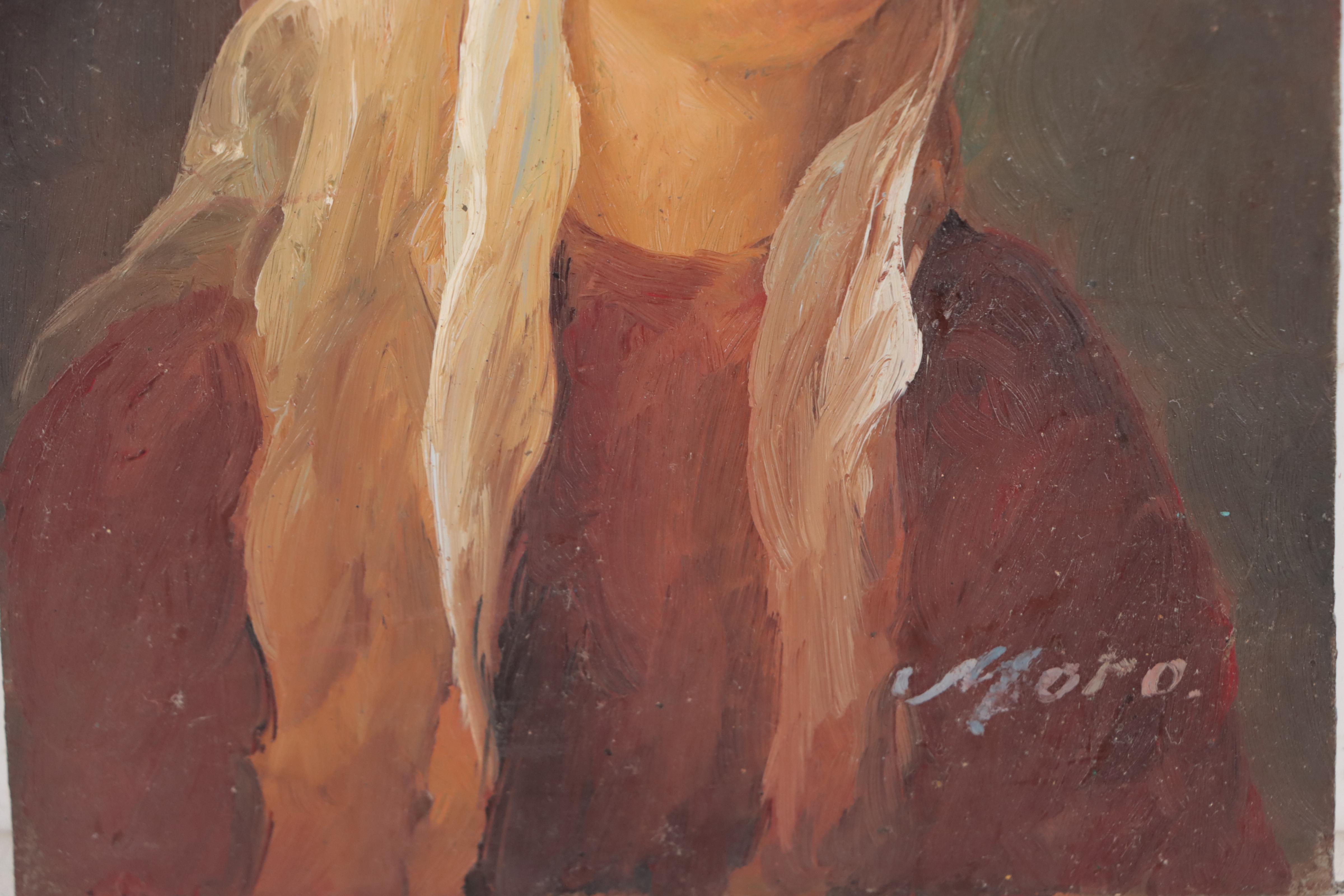 Portrait Oil Painting of The Virgin Mary
