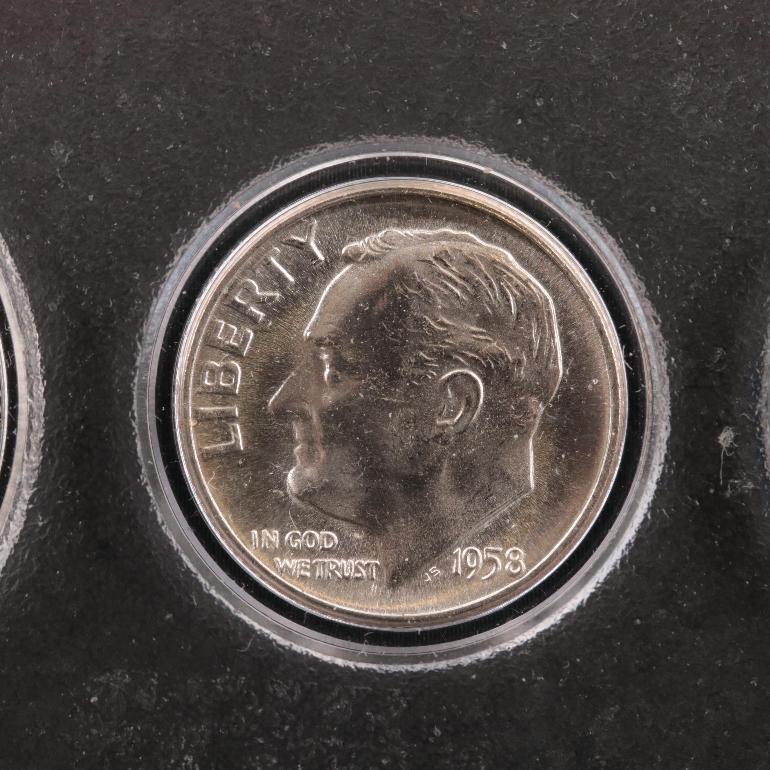 1958 Uncirculated Year Set of United States Coins
