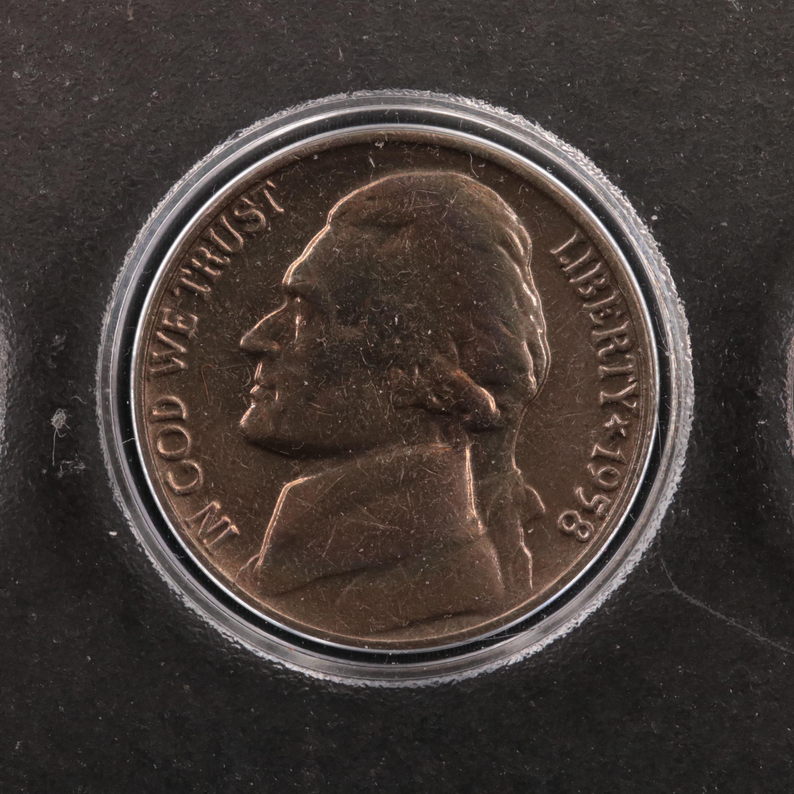 1958 Uncirculated Year Set of United States Coins