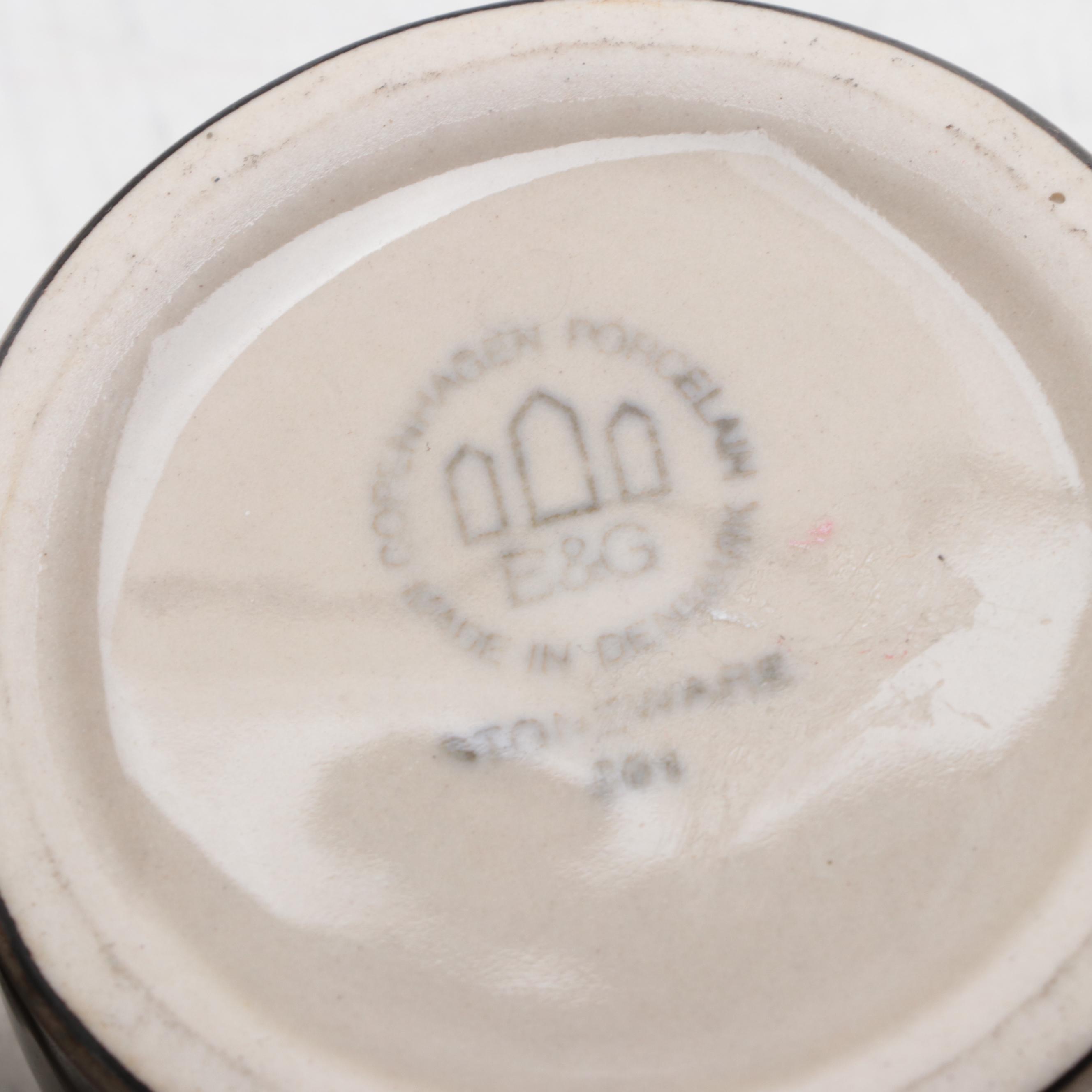 Bing & Grøndahl "Peru" Stoneware Candlesticks and Other Tableware