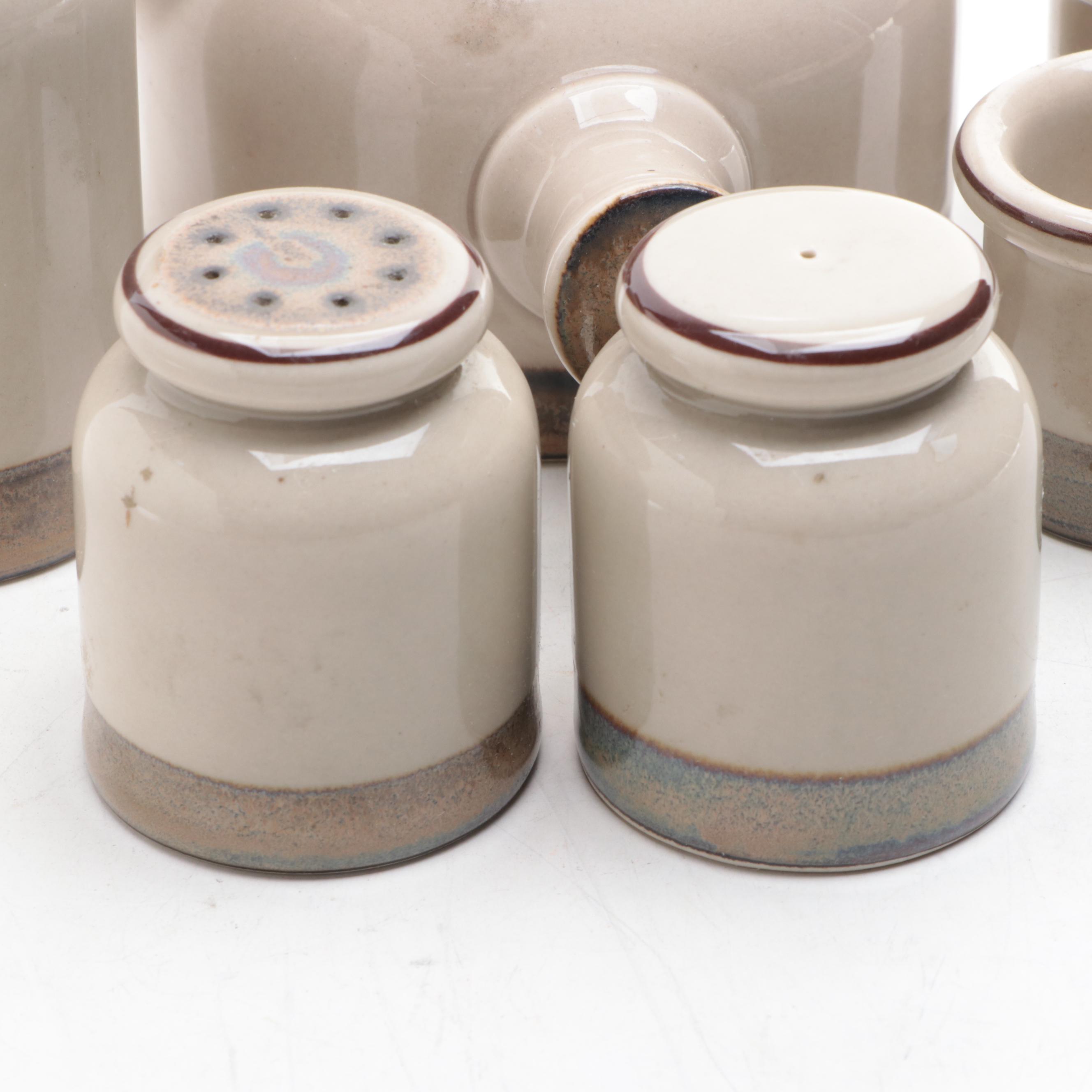 Bing & Grøndahl "Peru" Stoneware Candlesticks and Other Tableware