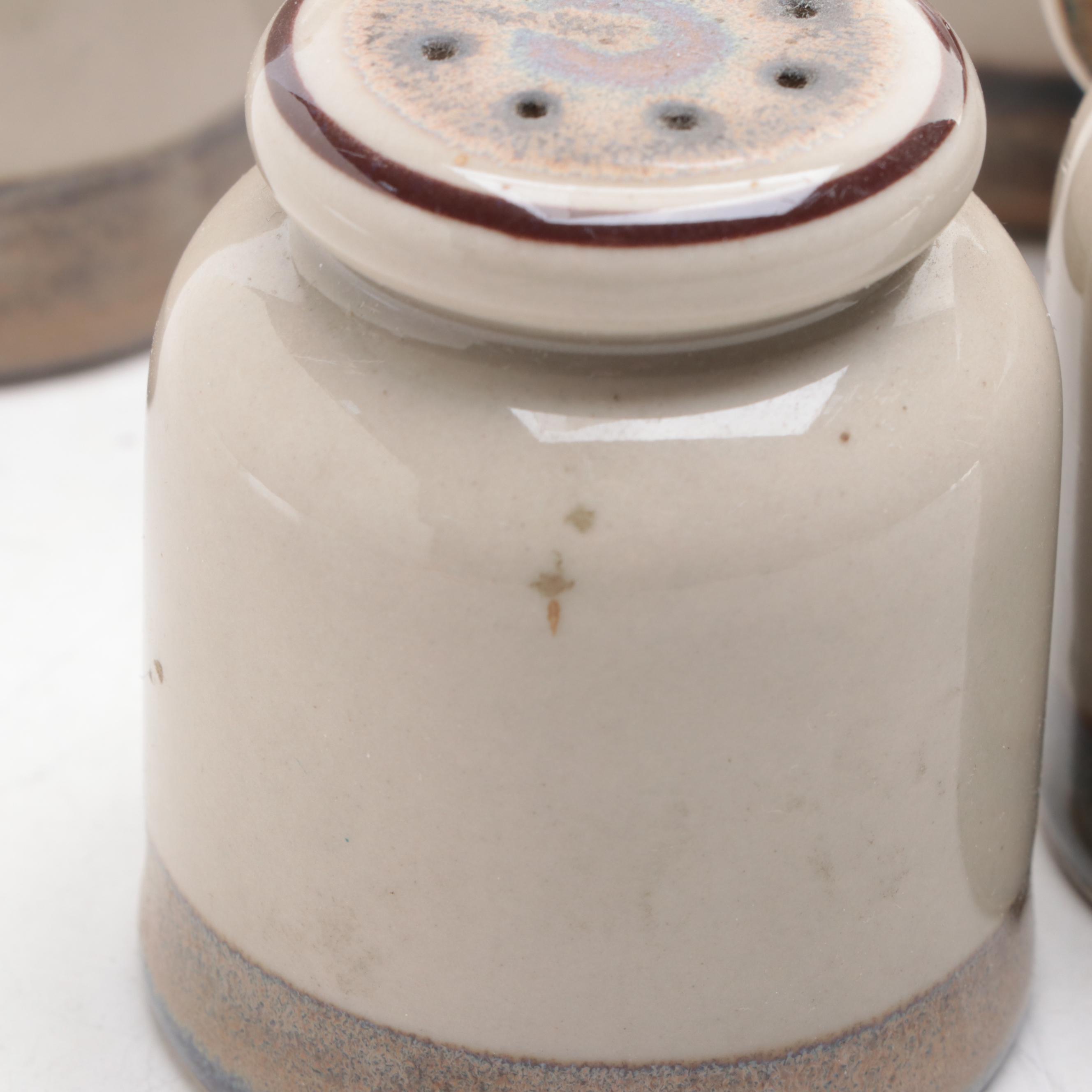 Bing & Grøndahl "Peru" Stoneware Candlesticks and Other Tableware