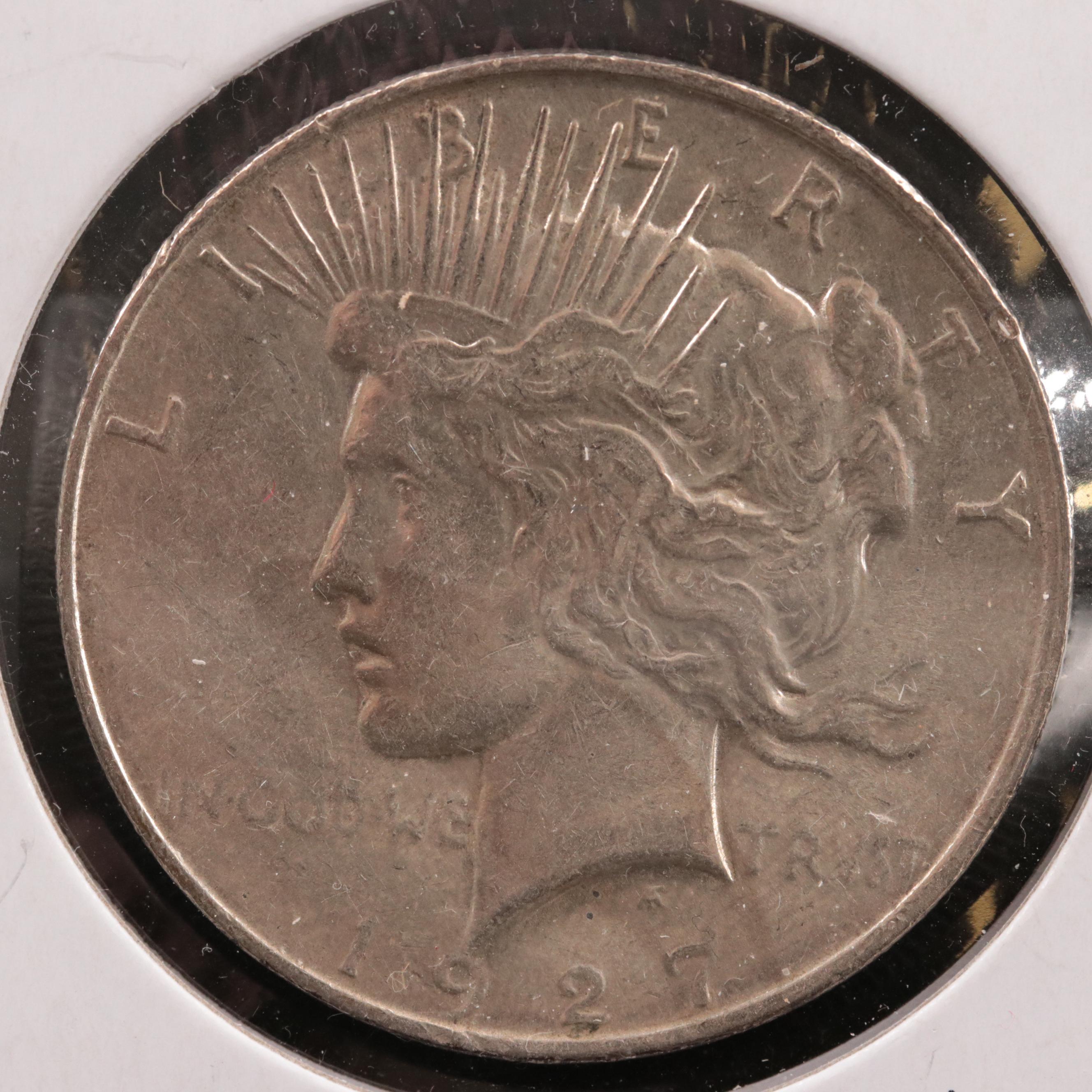 1927-D Peace Silver Dollar
