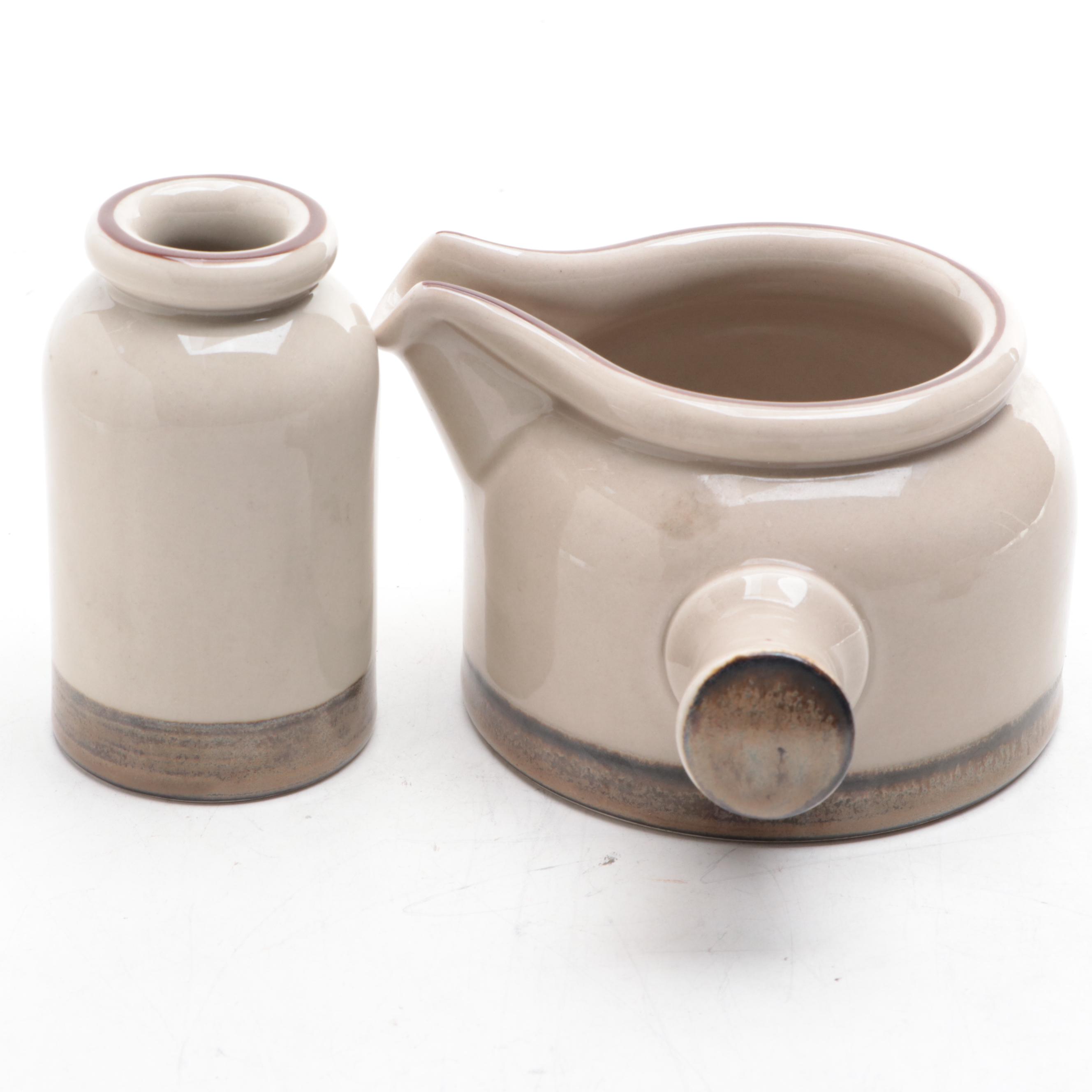 Bing & Grøndahl "Peru" Stoneware Candlesticks and Other Tableware