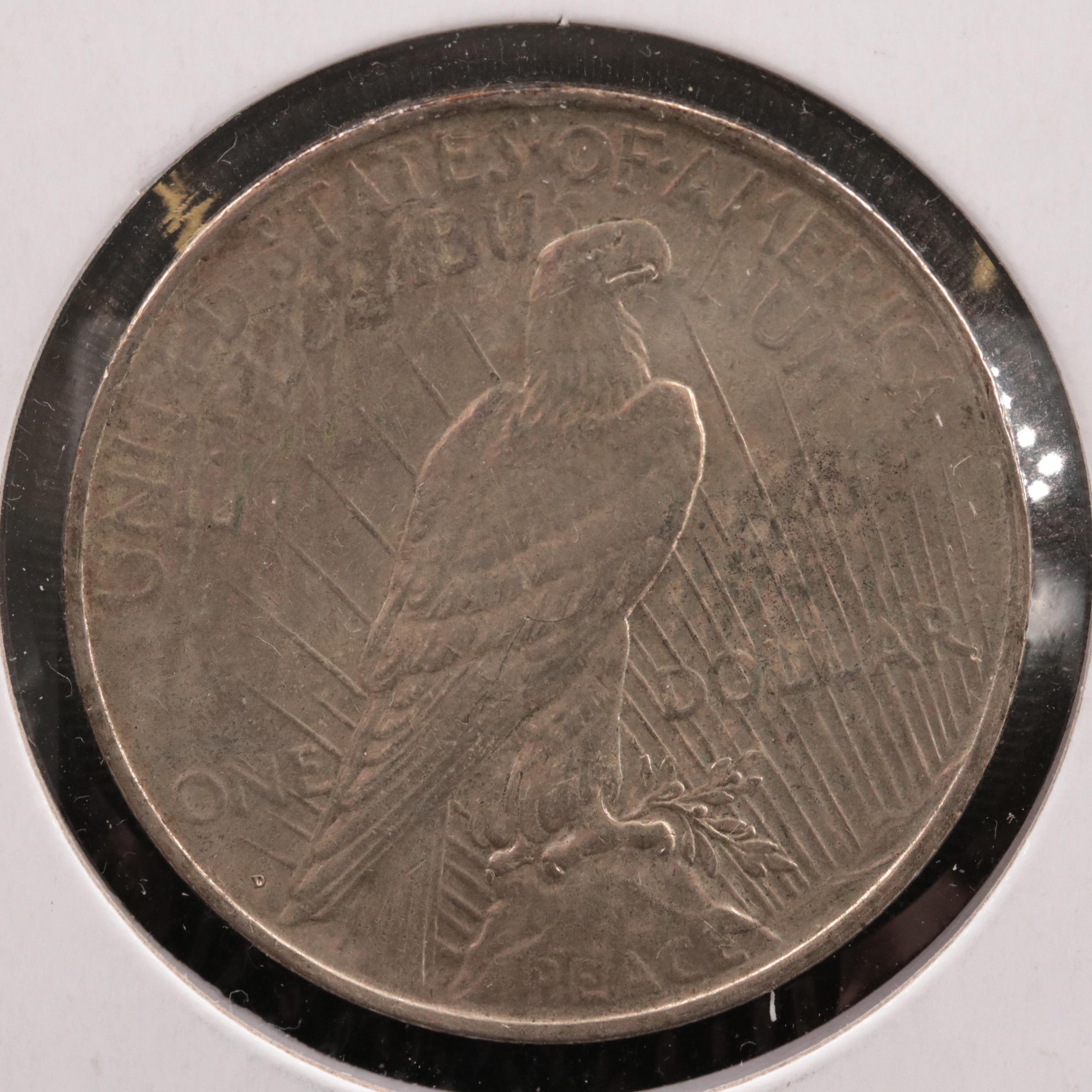 1927-D Peace Silver Dollar