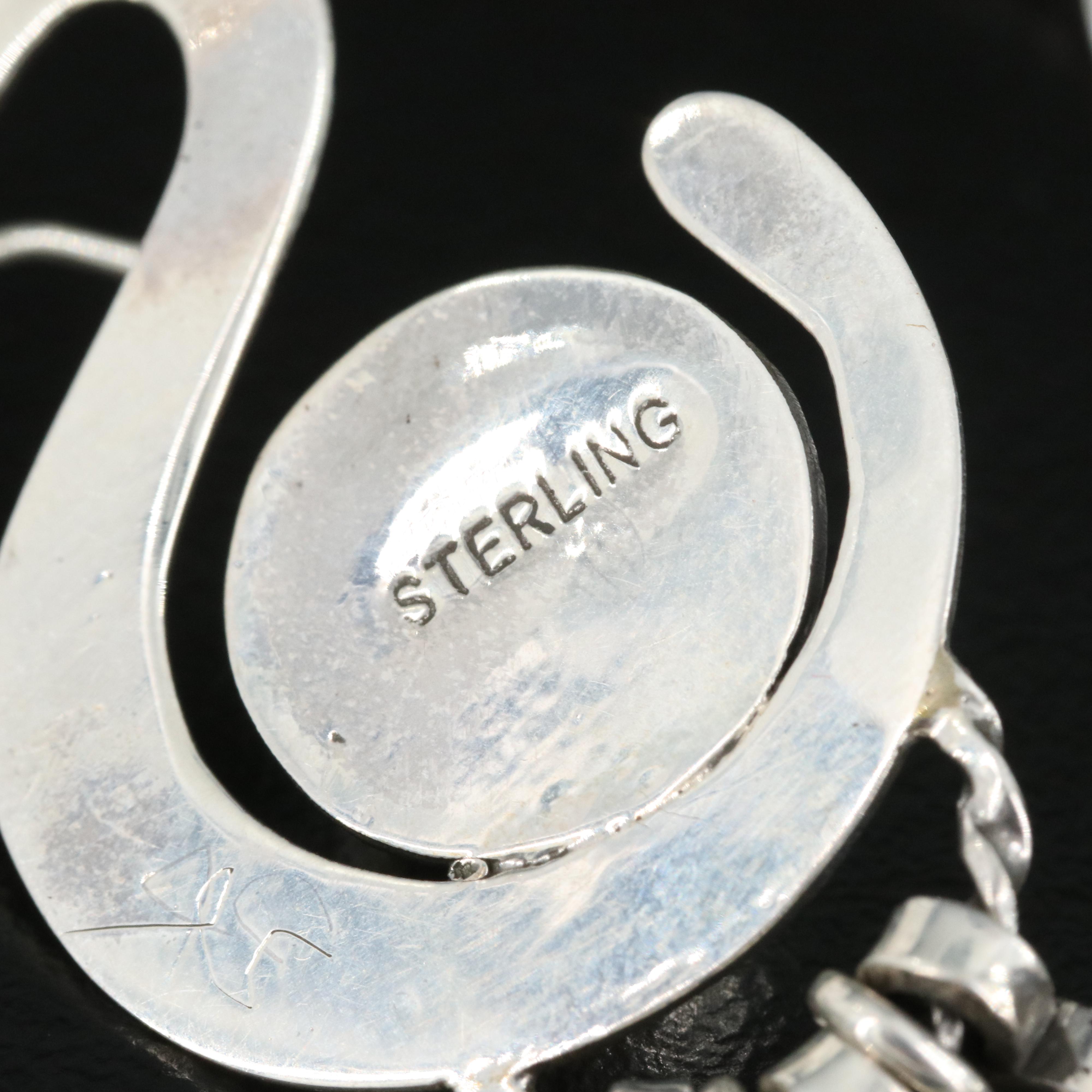 Sterling Turquoise Snake Earrings