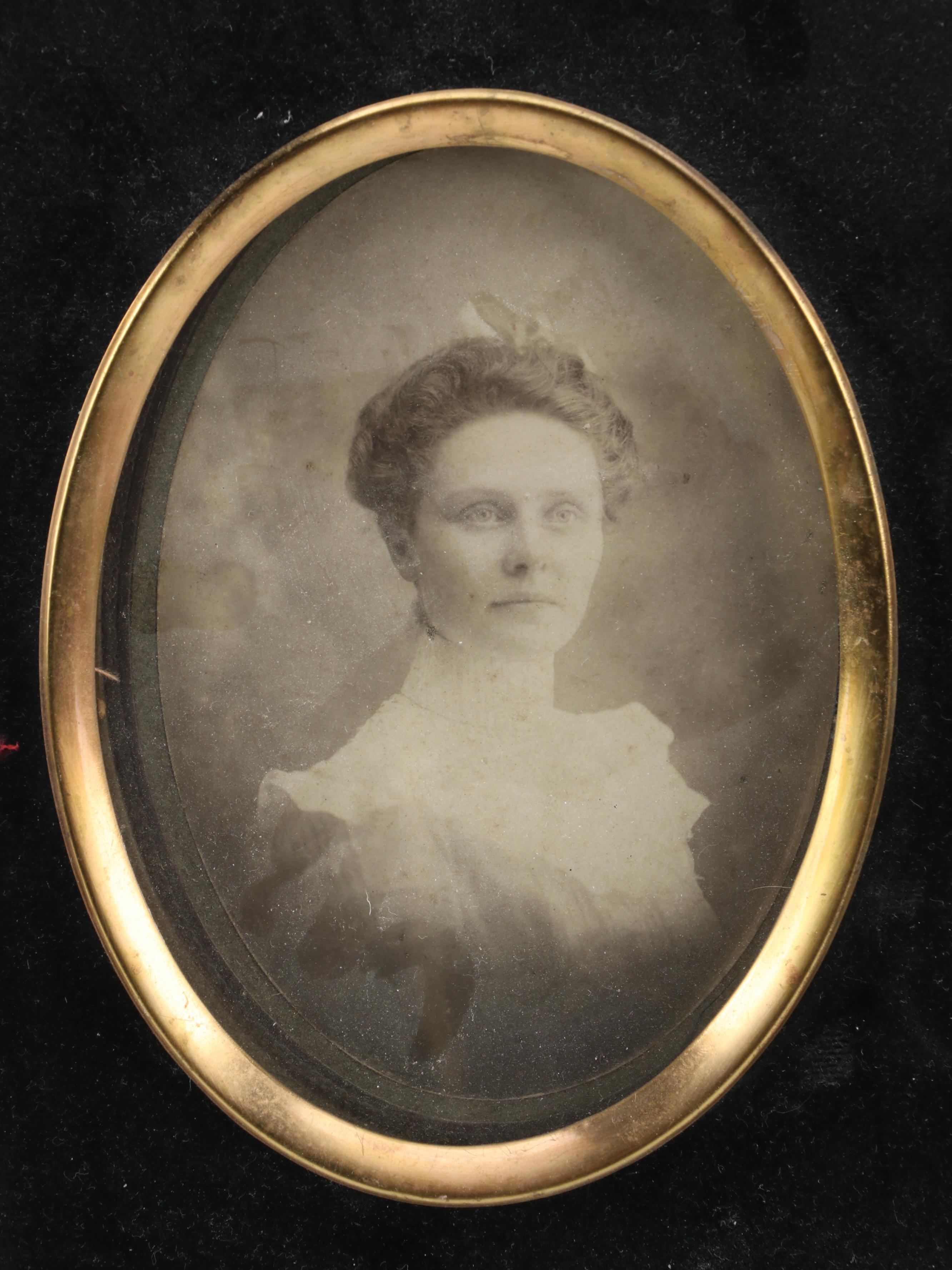 Silver Print Portrait Photographs of Ladies With Sewing Supplies, 19th Century