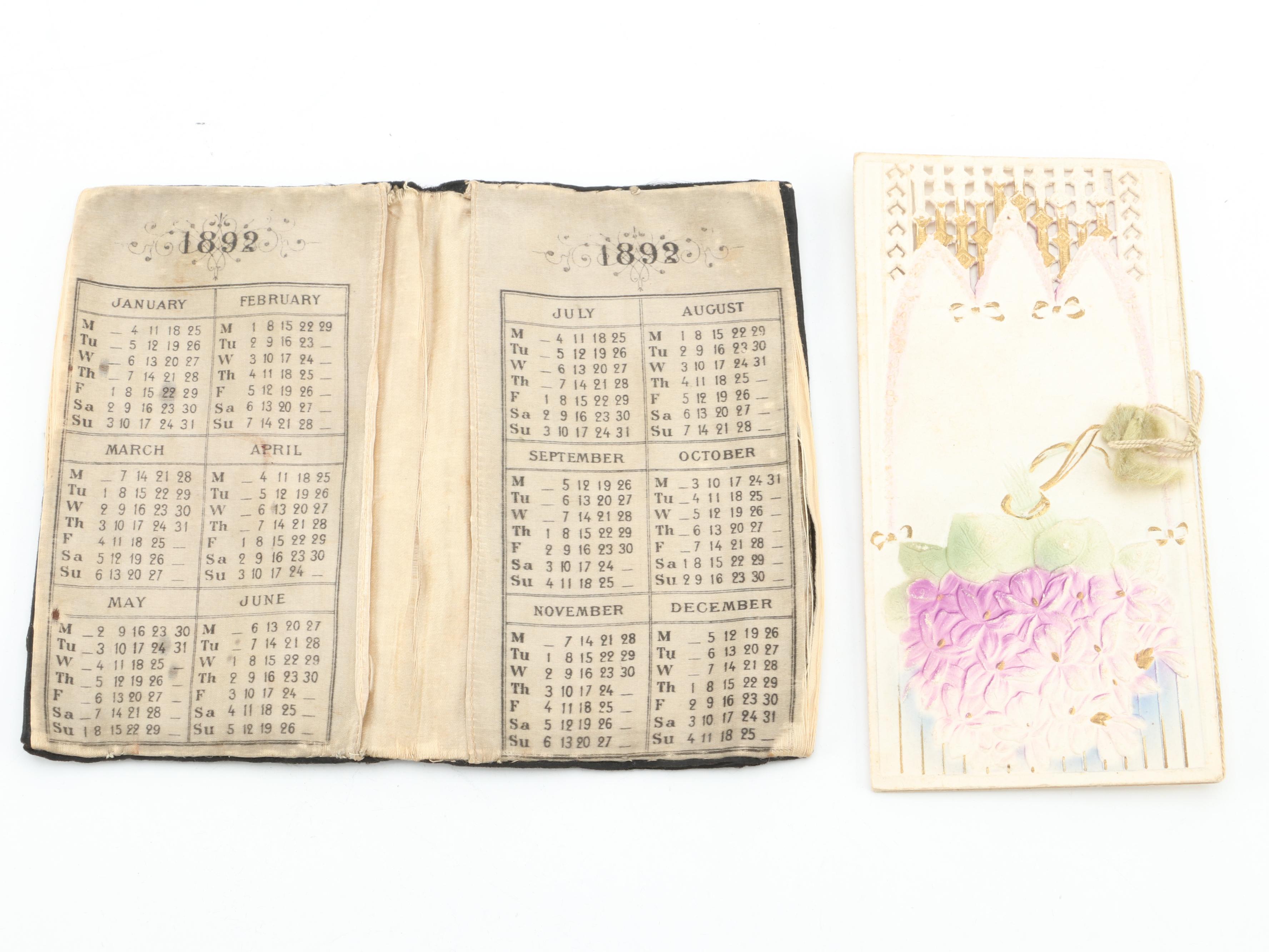 Silver Print Portrait Photographs of Ladies With Sewing Supplies, 19th Century