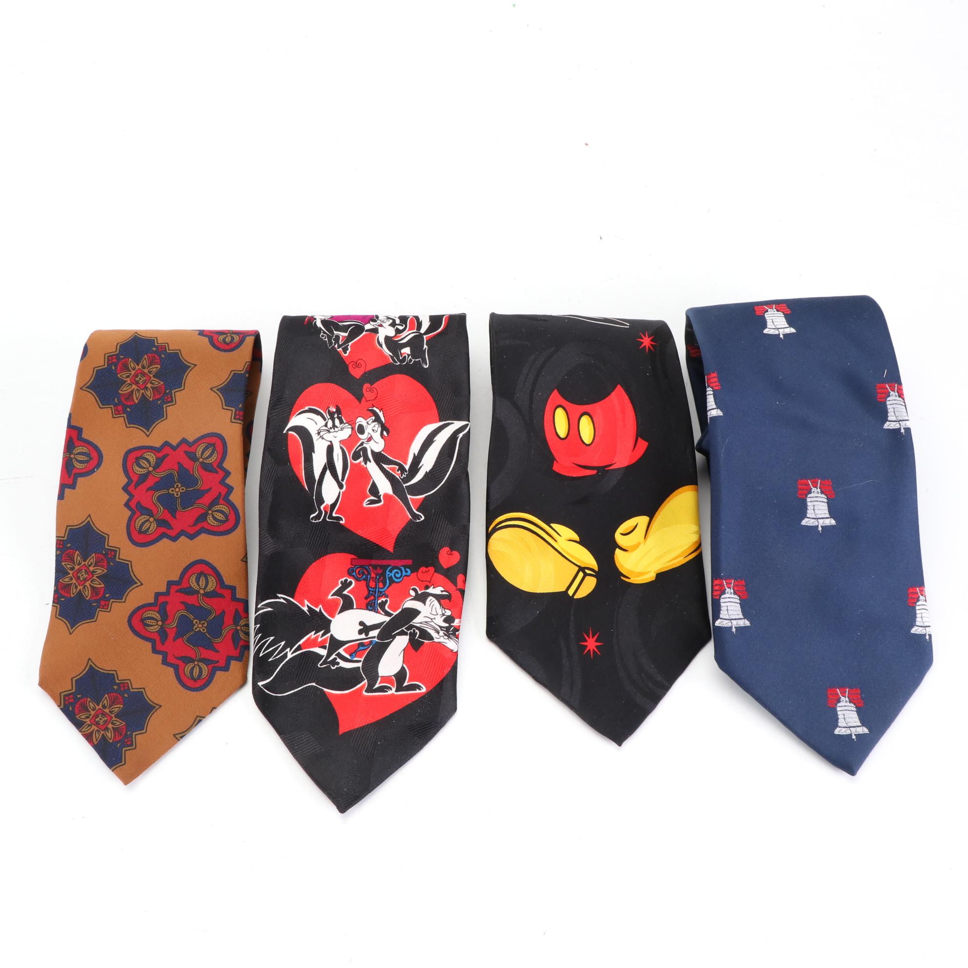 Disney, Looney Tunes, Donna Karan, and More Neckties