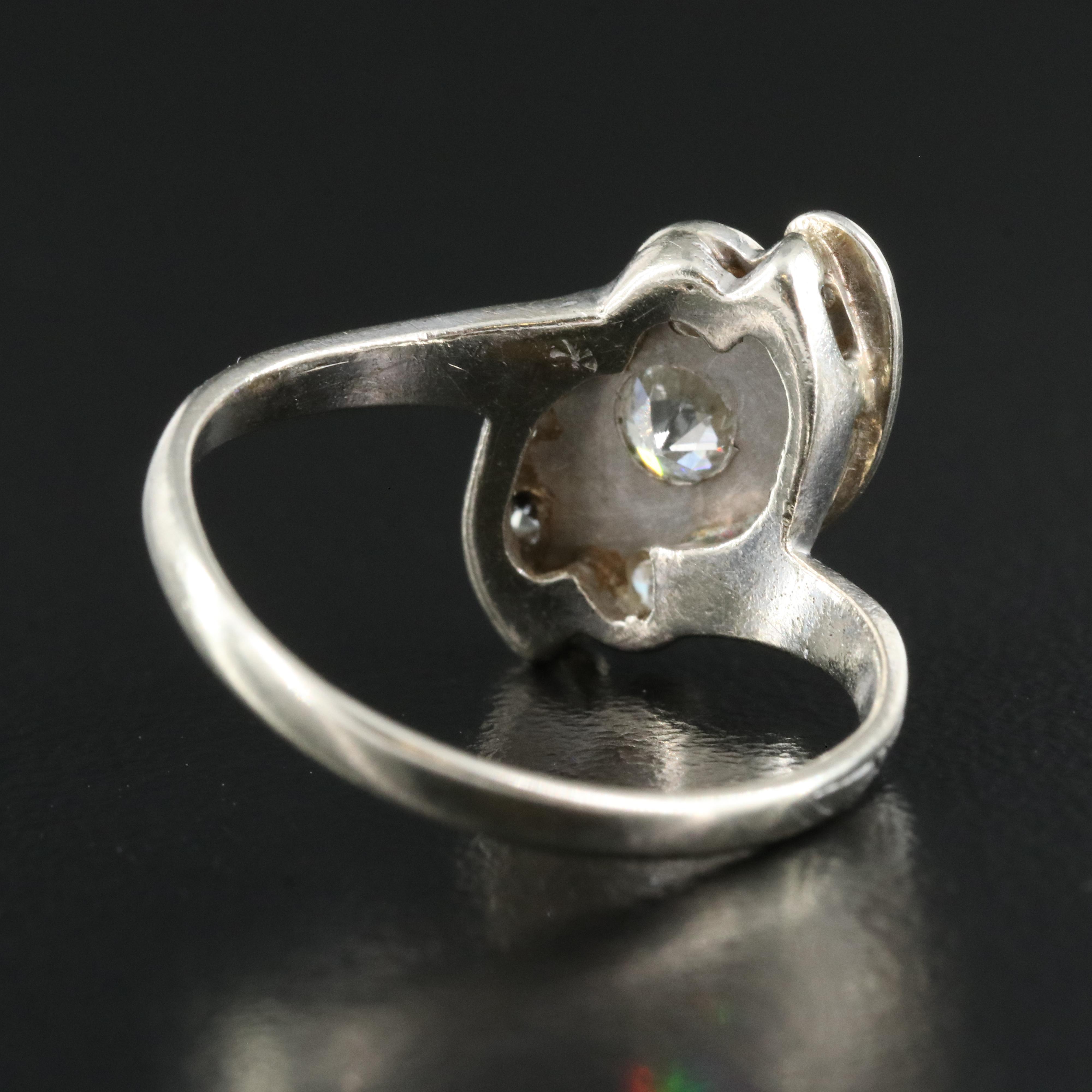 Antique 14K 0.37 CTW Diamond Ring