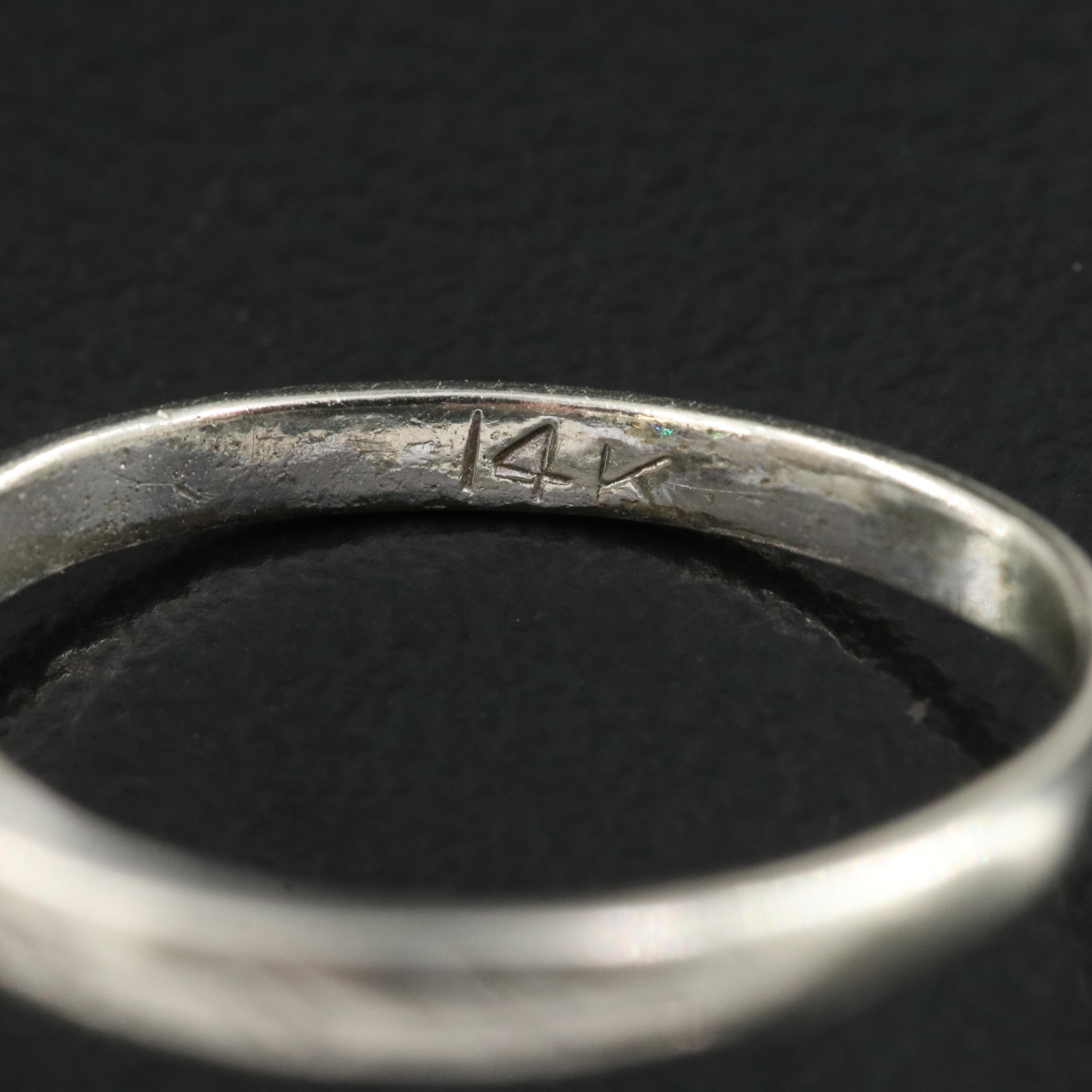 Antique 14K 0.37 CTW Diamond Ring