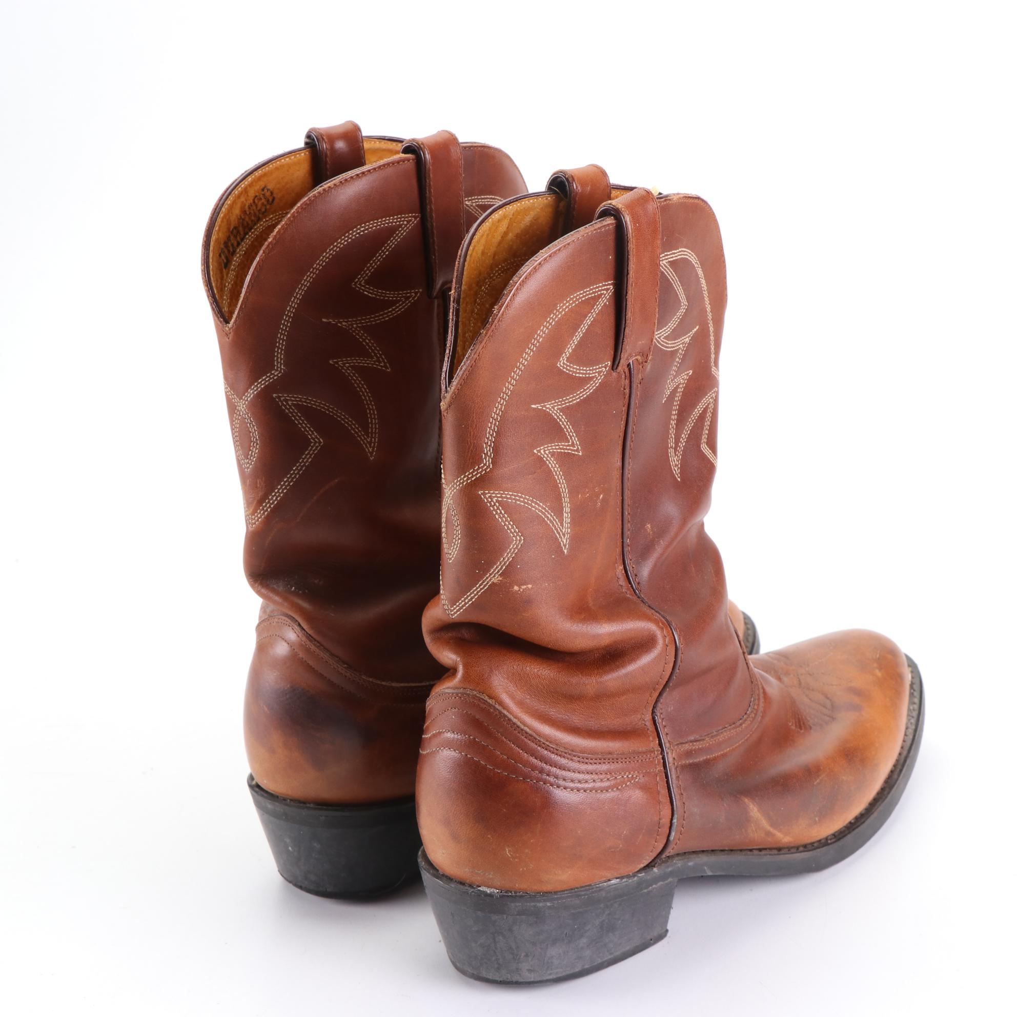 Men's Durango Western Style Boots in Leather