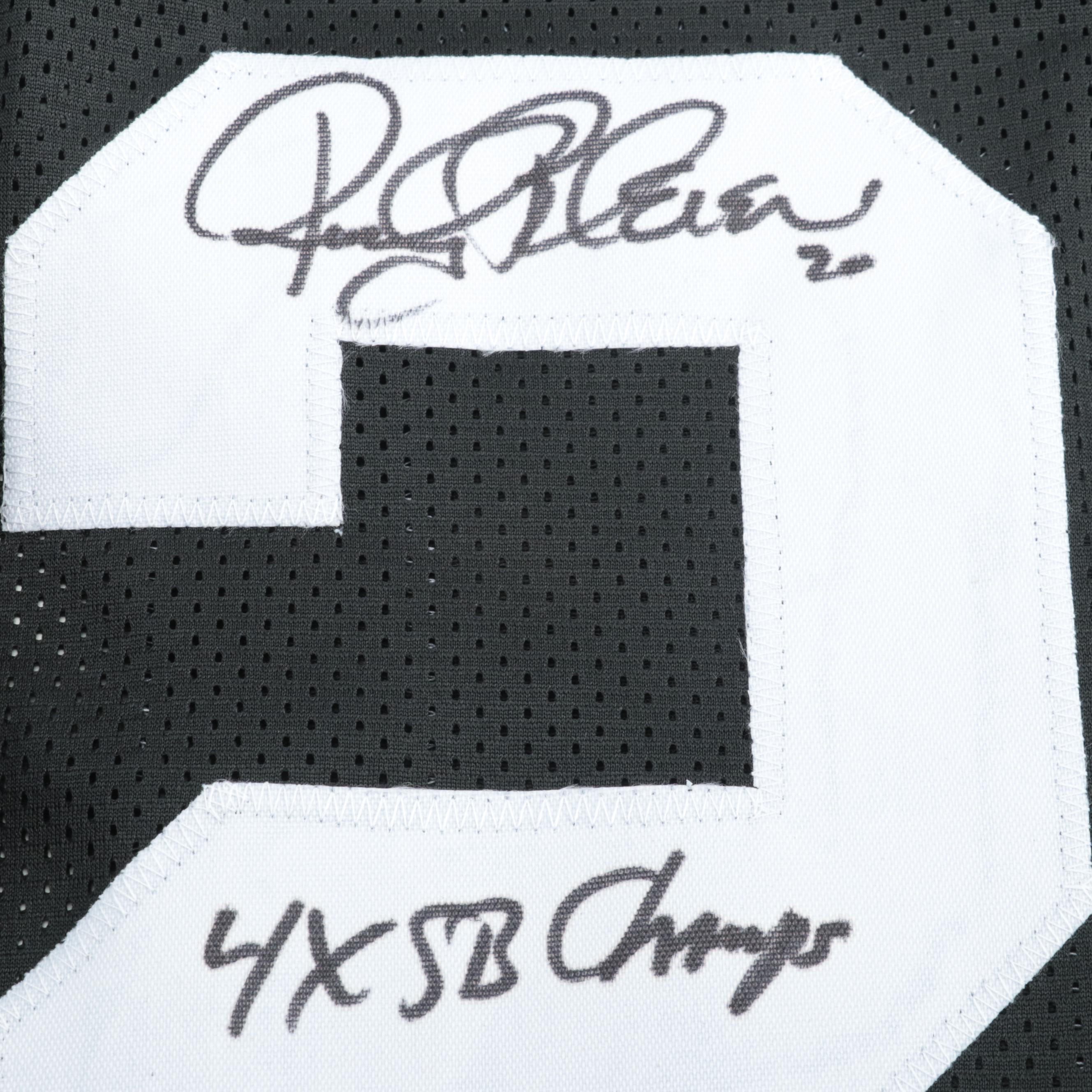 Rocky Bleier Signed "4 x SB Champs" Pittsburgh Steelers Football Jersey