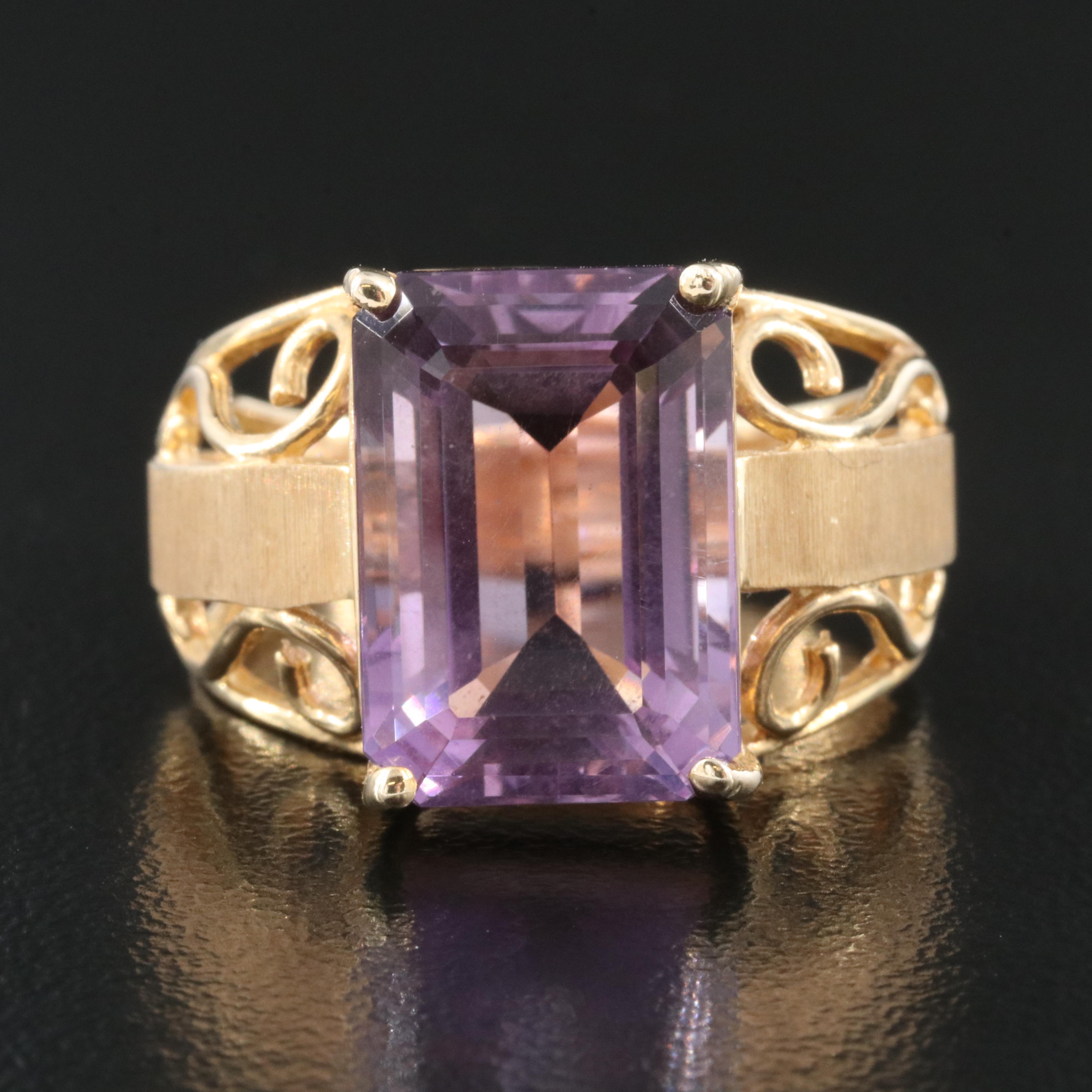 10K 7.25 CT Amethyst Ring