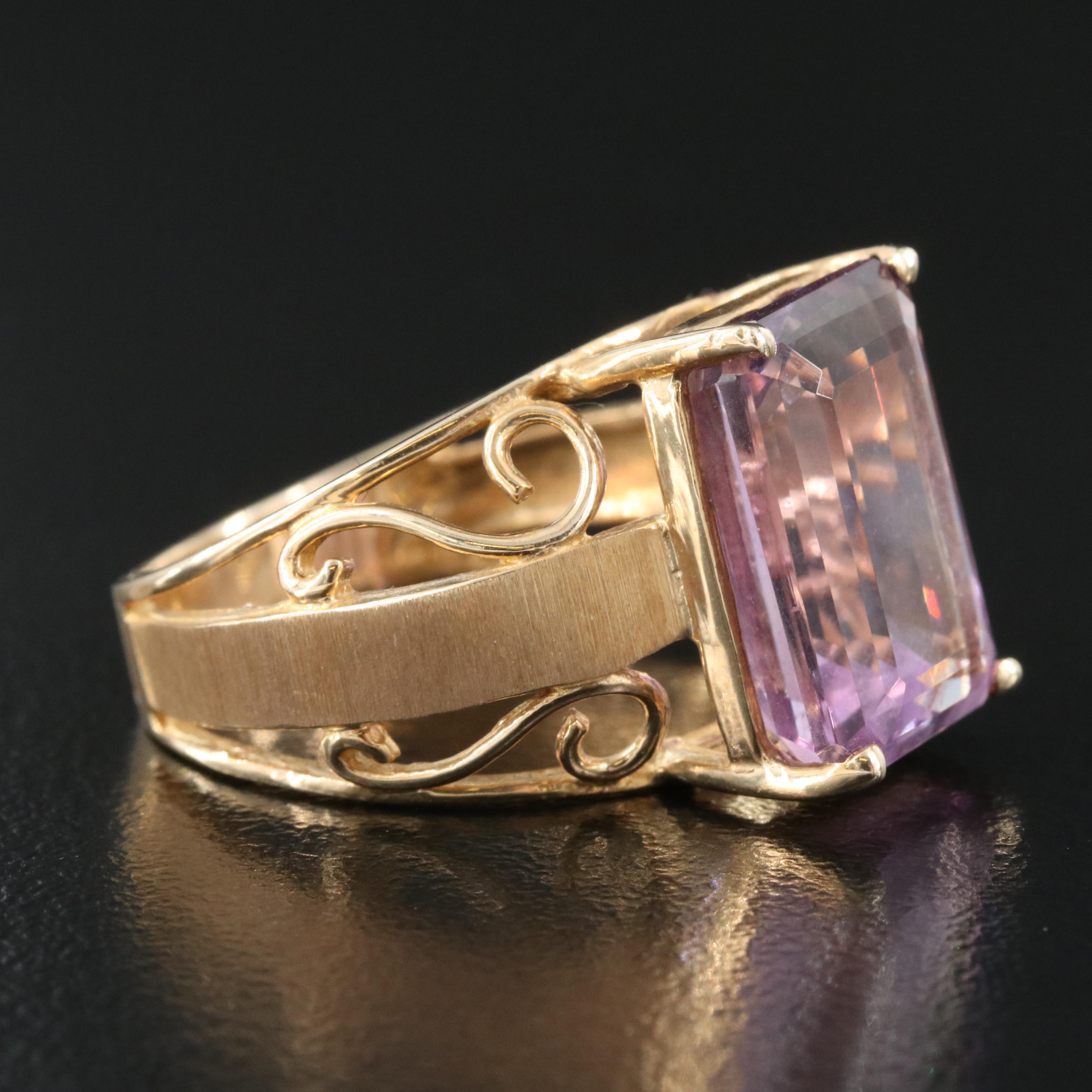10K 7.25 CT Amethyst Ring