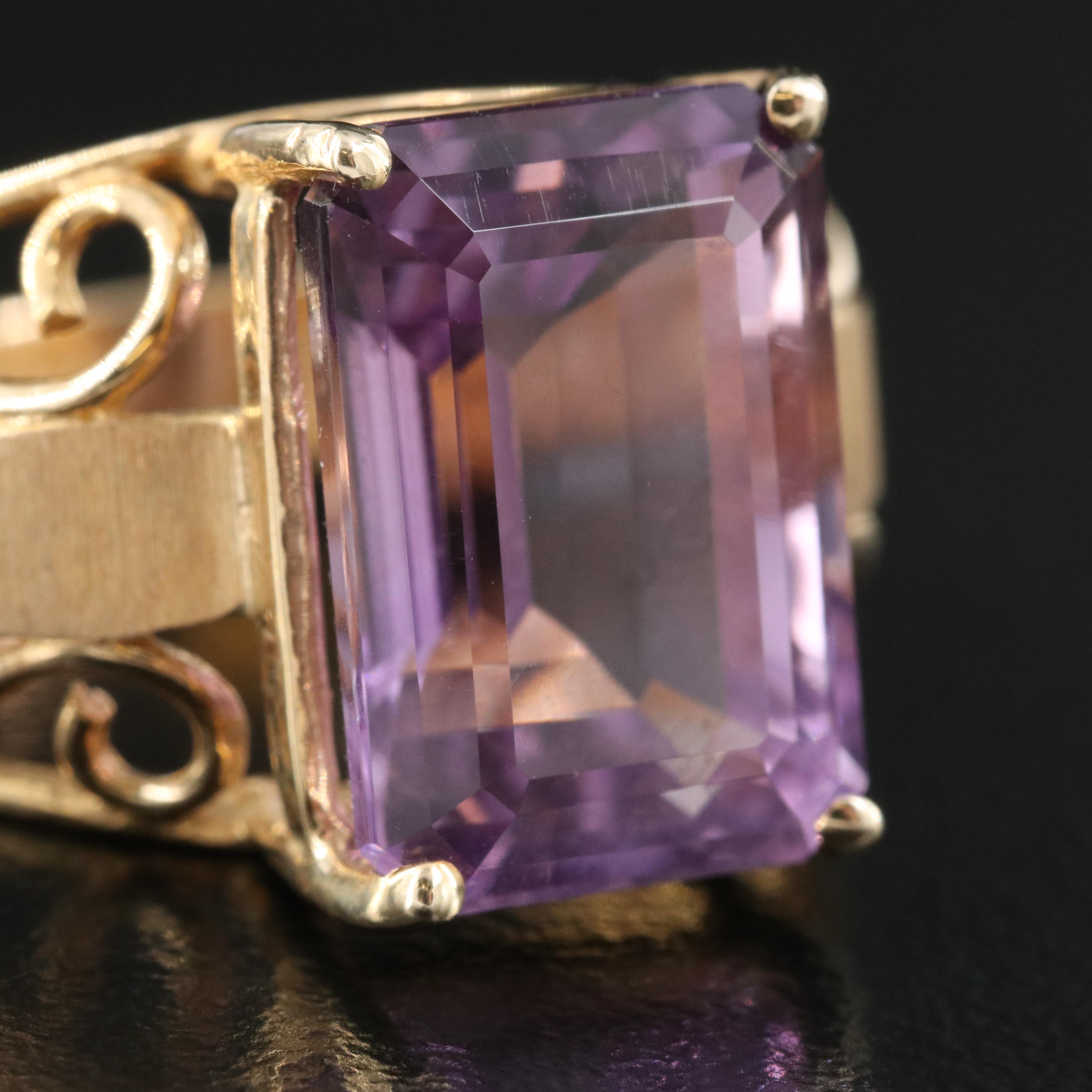 10K 7.25 CT Amethyst Ring